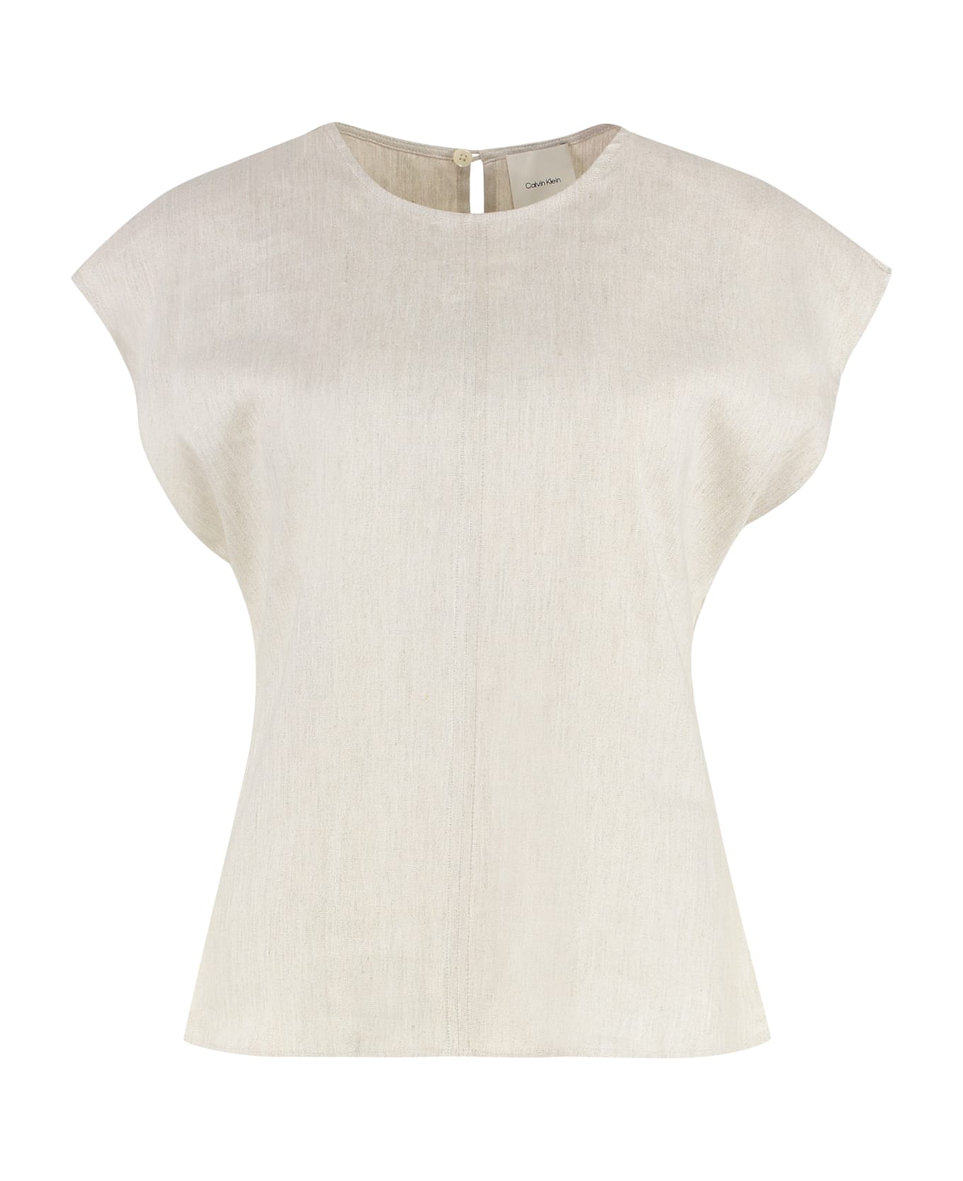 Calvin Klein Linen Blouse - grey