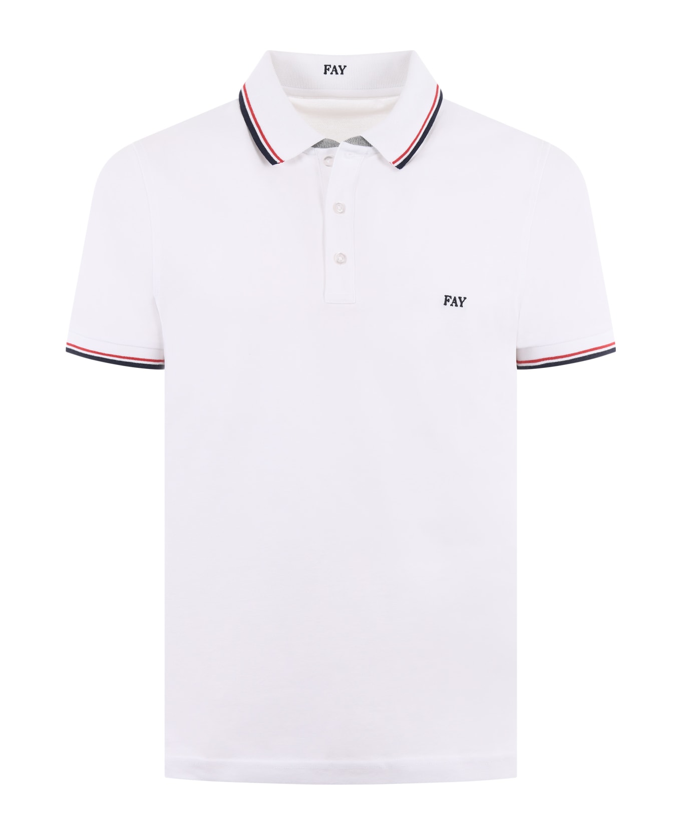 Fay Classic Polo Shirt - WHITE