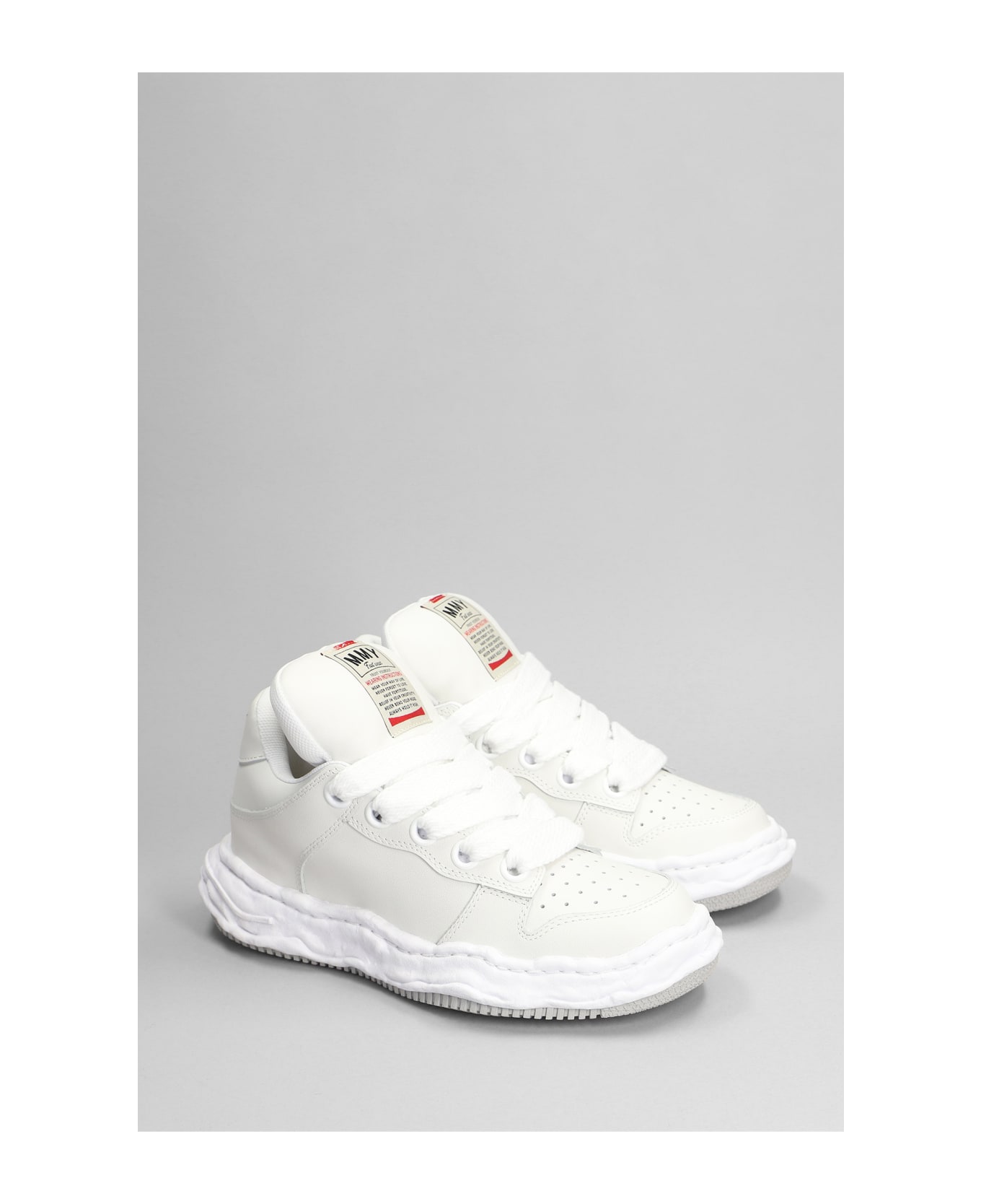 Mihara Yasuhiro Wayne Sneakers In White Leather - white