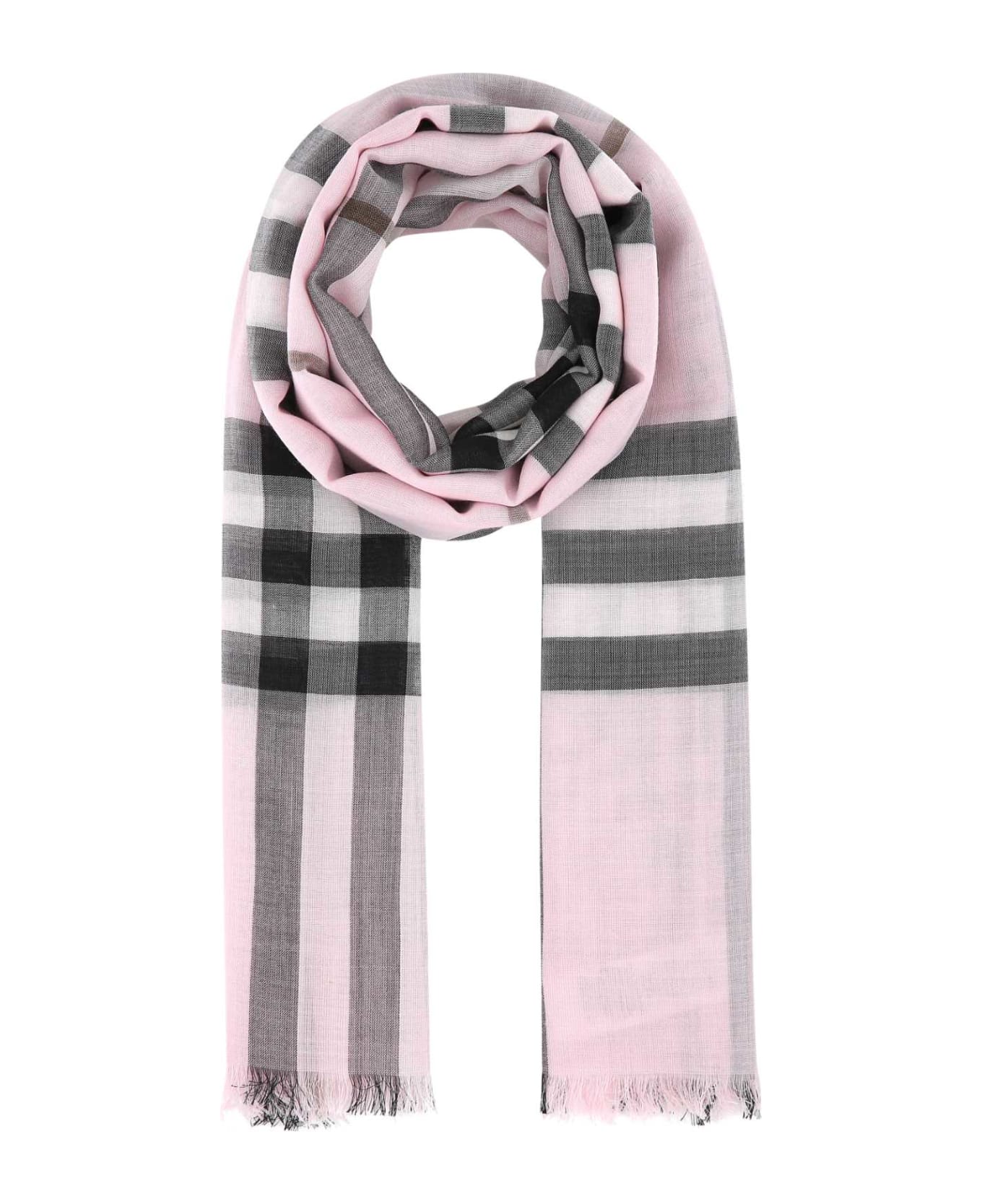 Burberry Embroidered Wool Blend Scarf - B1017