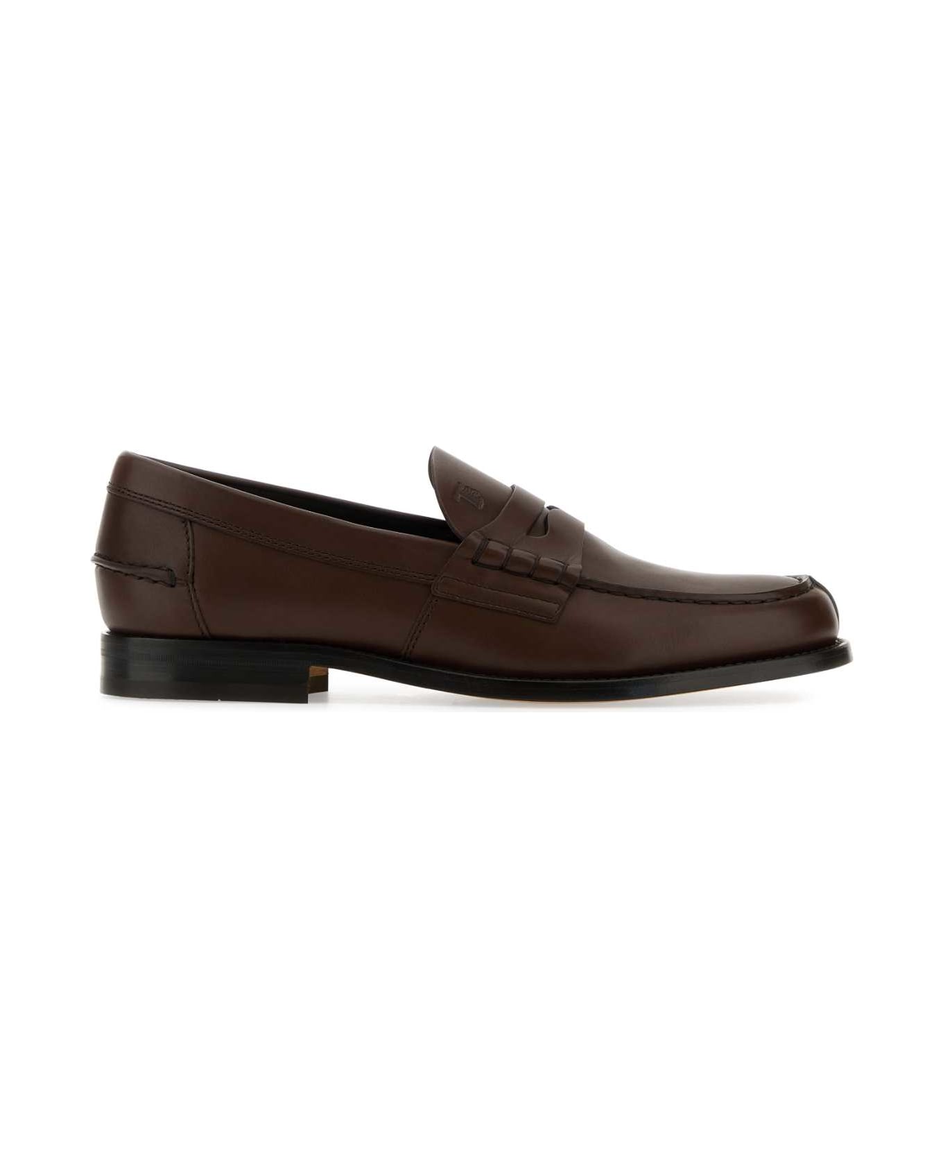 Tod's Brown Leather Loafers - S611