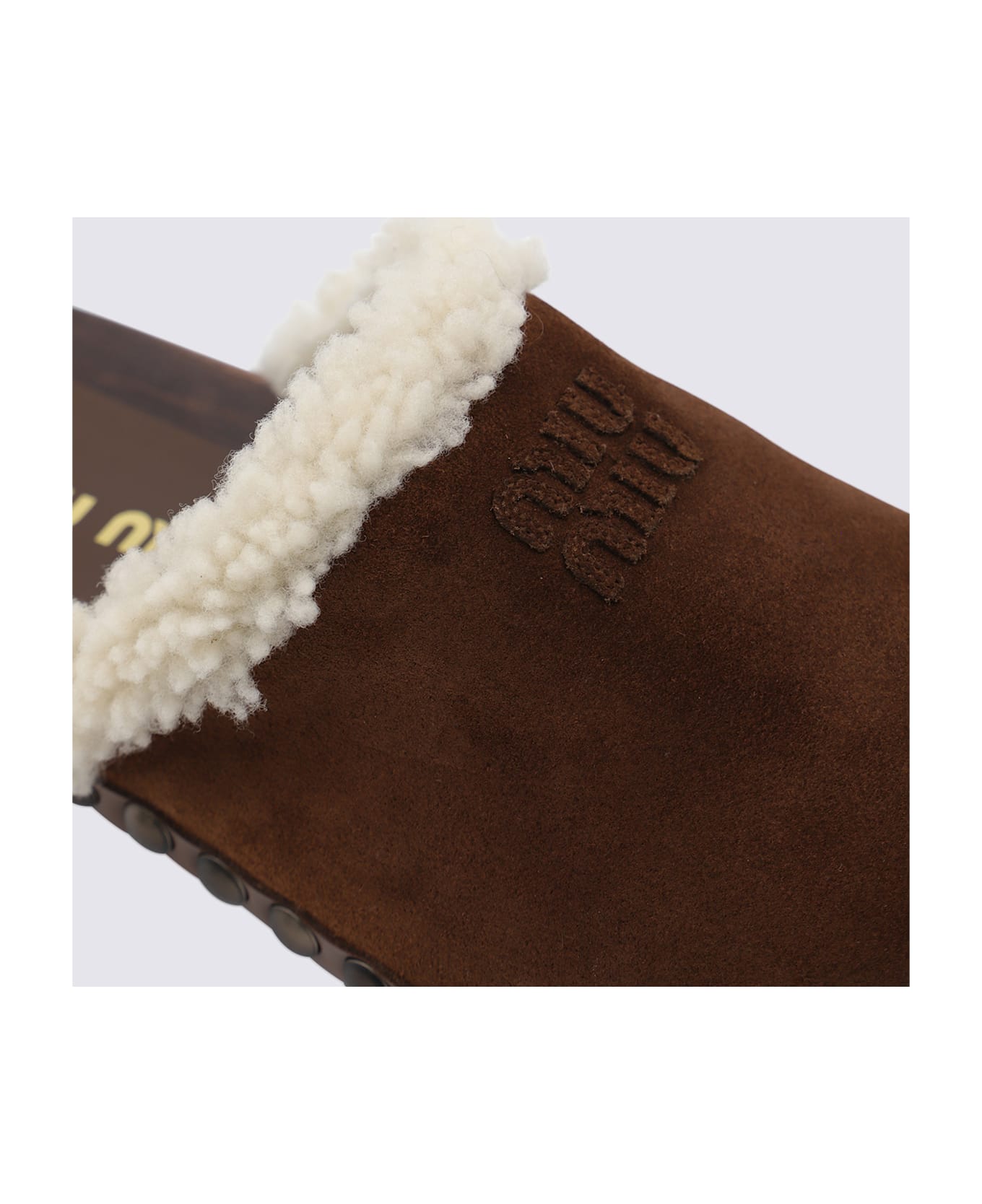 Miu Miu Camel Sandals - Brown