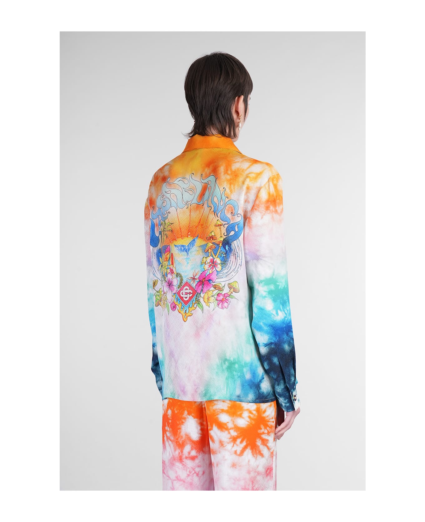 Casablanca Shirt In Multicolor Silk - multicolor