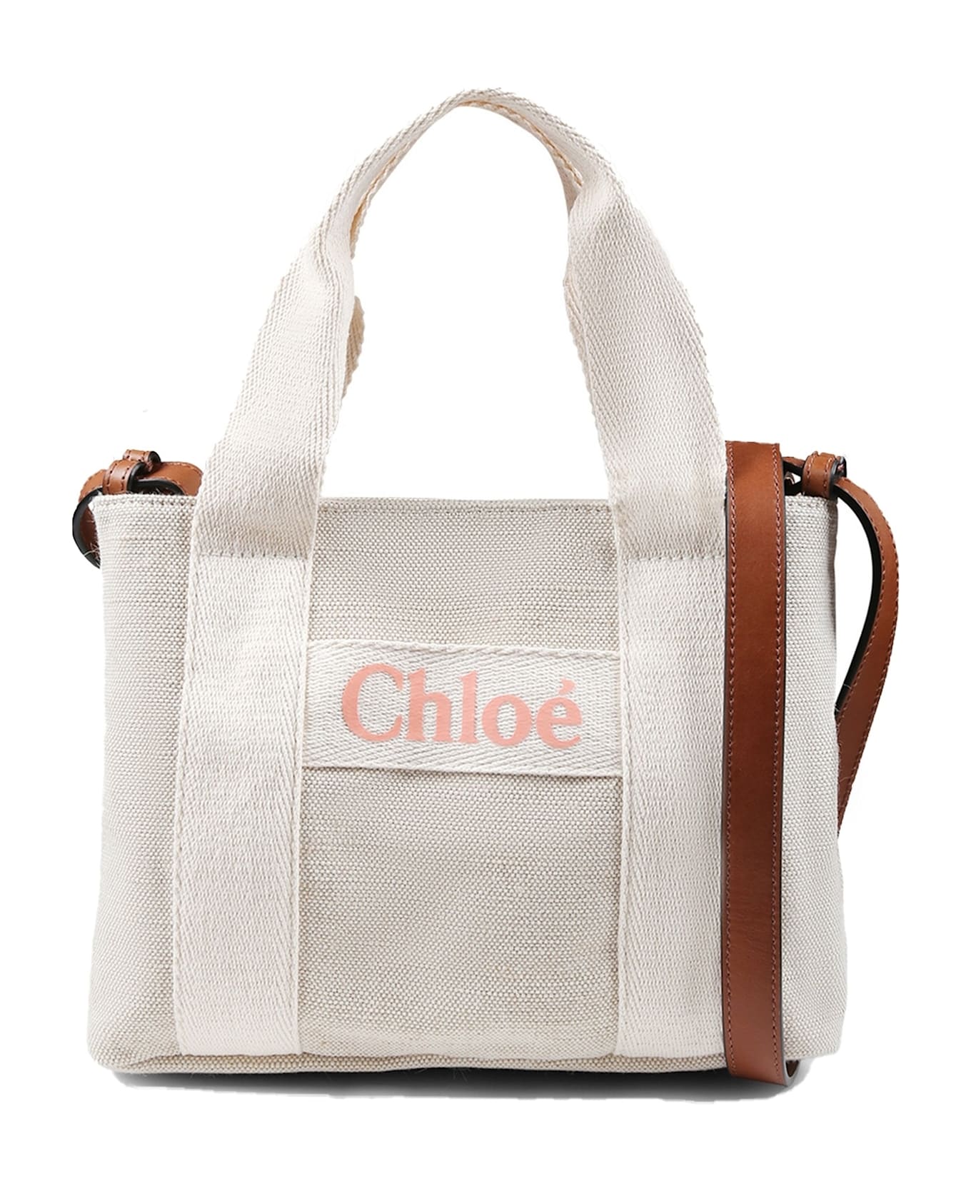 Chloé Beige Bag For Girl With Logo - Beige
