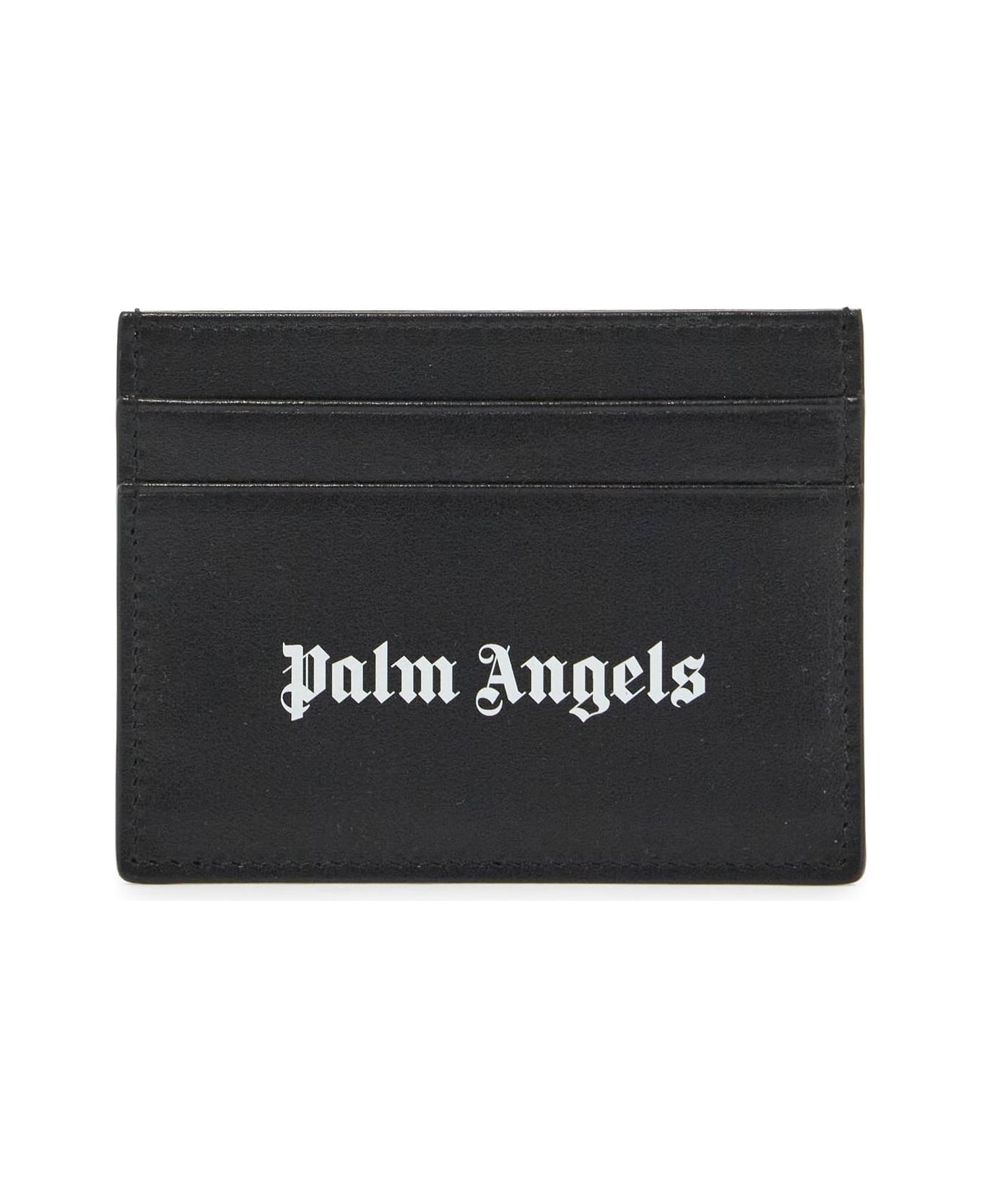 Palm Angels Logo Card Holder - BLACK/WHITE (Black)
