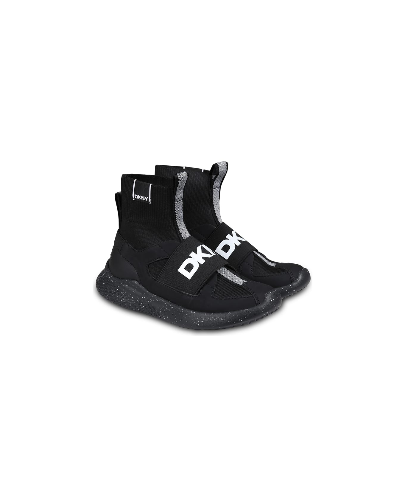 DKNY Black Sneakers Pour Fille Avce Logo - Black