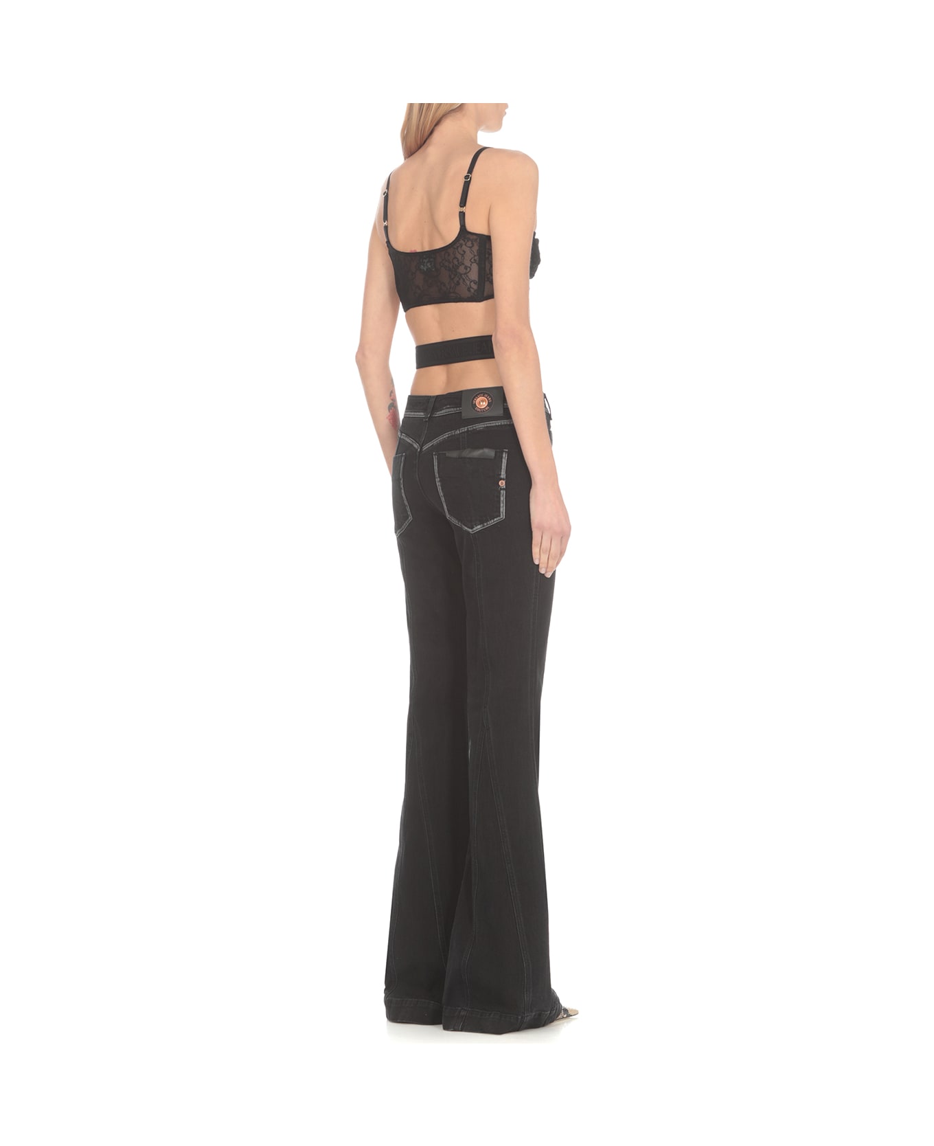 Versace Jeans Couture Lace Top - Black