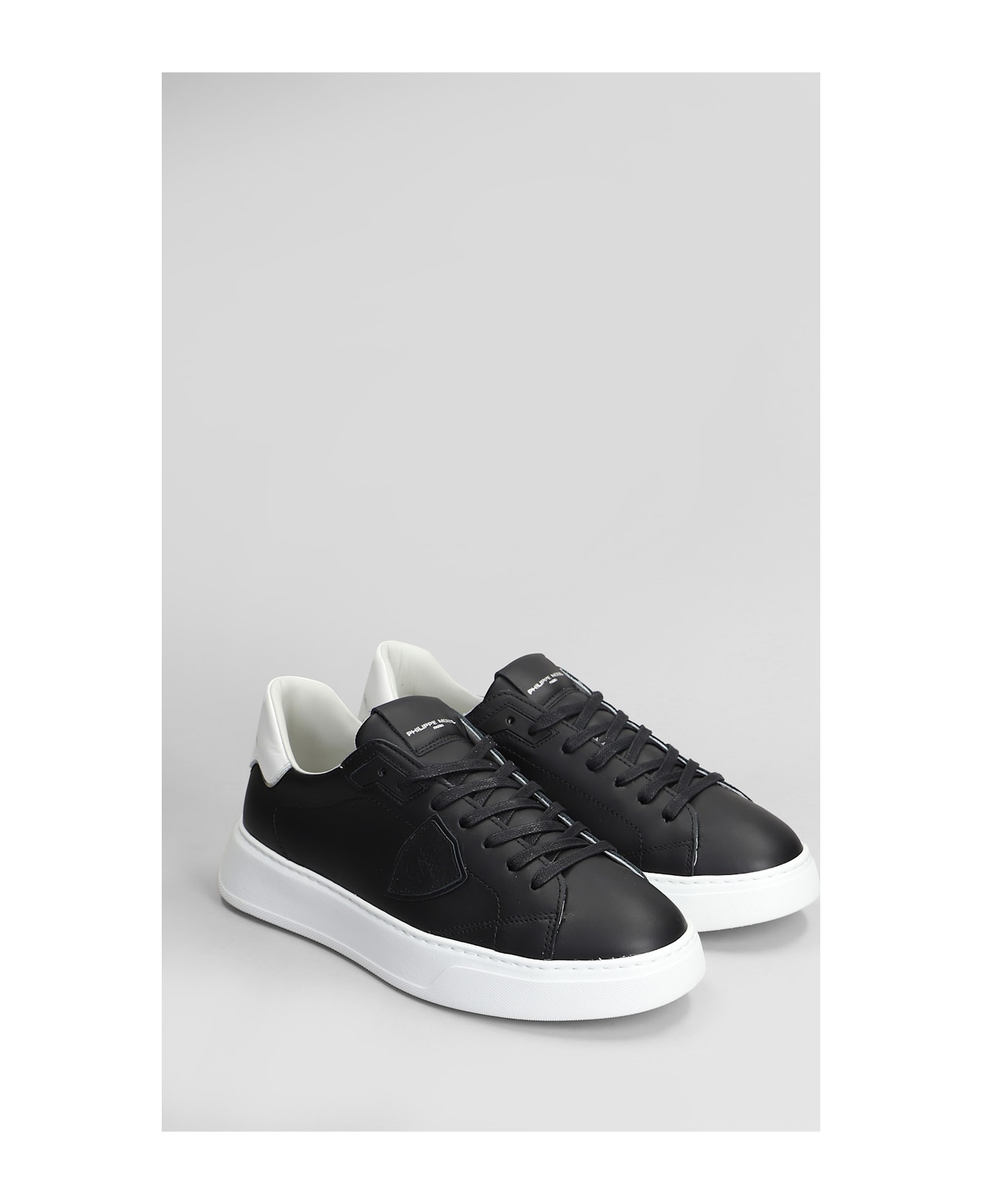スニーカー Philippe Model Low-Top Temple Grey Sneakers Philippe Model Paris Tres Temple low-top Sneakers | Grey