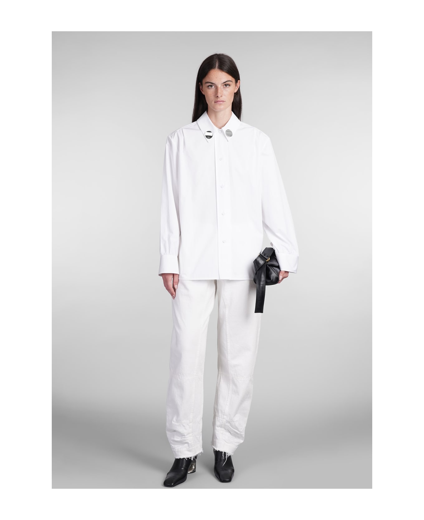 Jil Sander Jeans In White Cotton - white