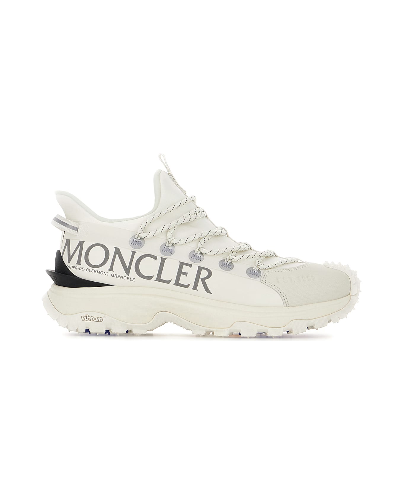 Moncler White Tech Fabric Trailgrip Lite 2 Sneakers - Bianco