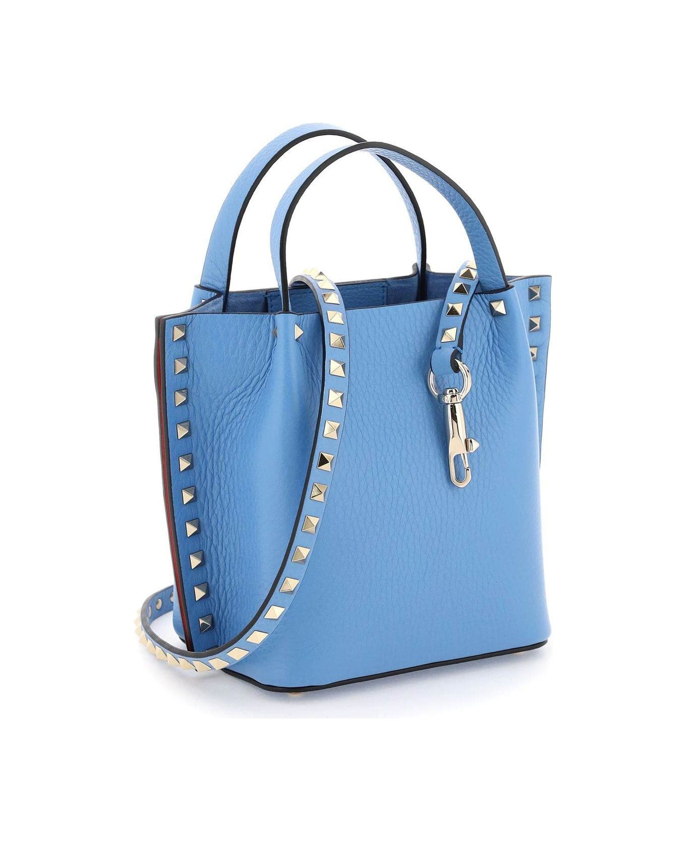 Valentino Garavani Garavani Rockstud Top Handle Bag - Blu