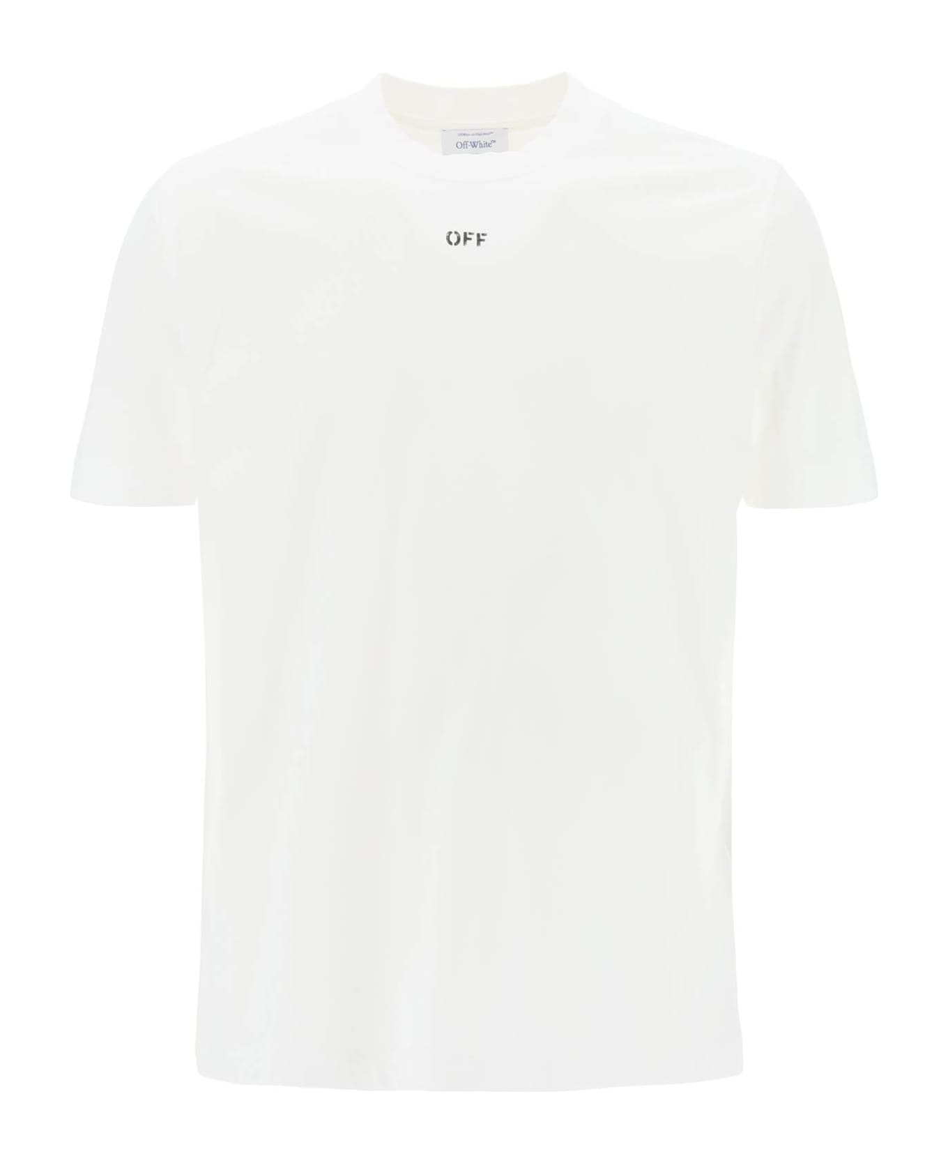Off-White Cotton T-shirt - White Black