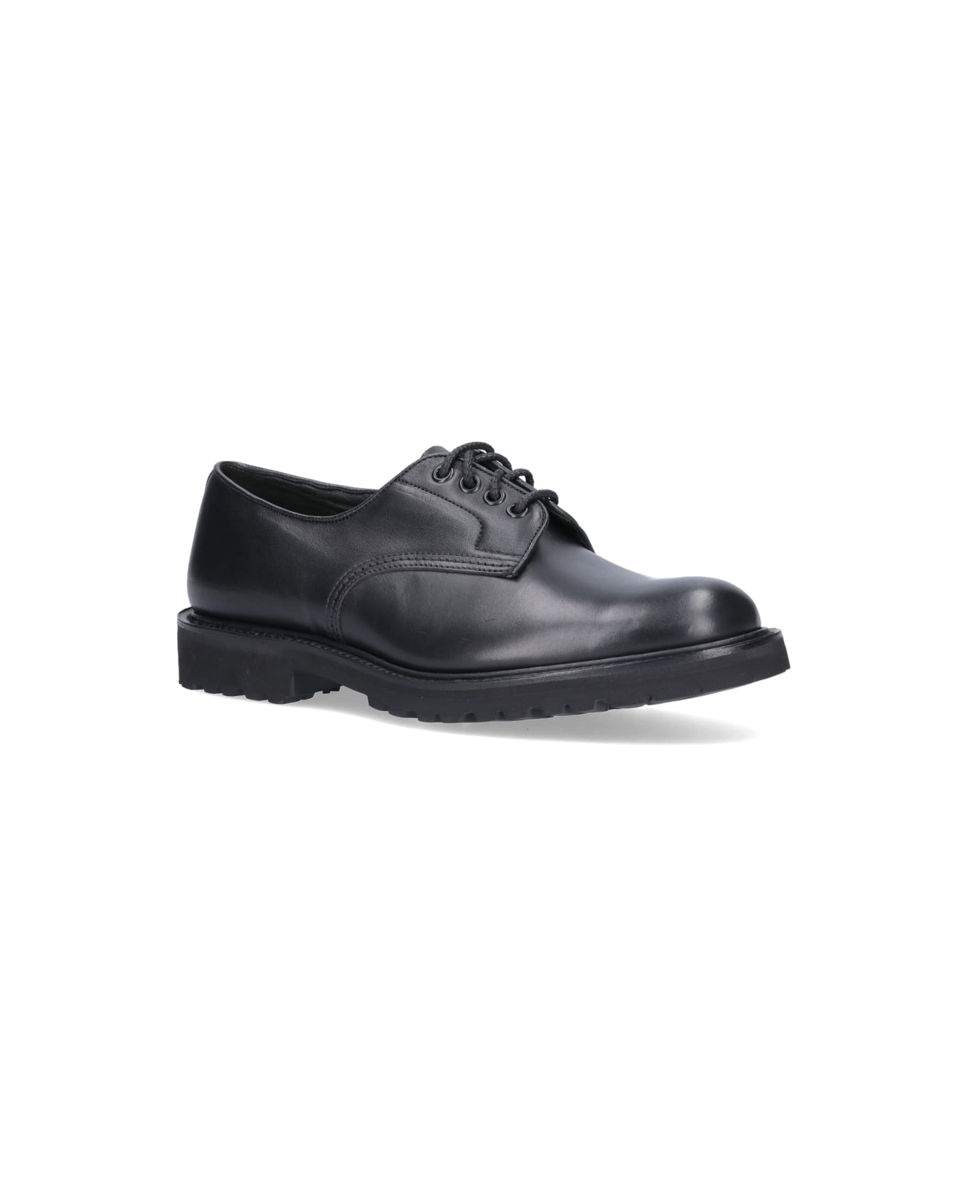Tricker's "woodstock" Derby Shoes - Black   ローファー＆デッキシューズ