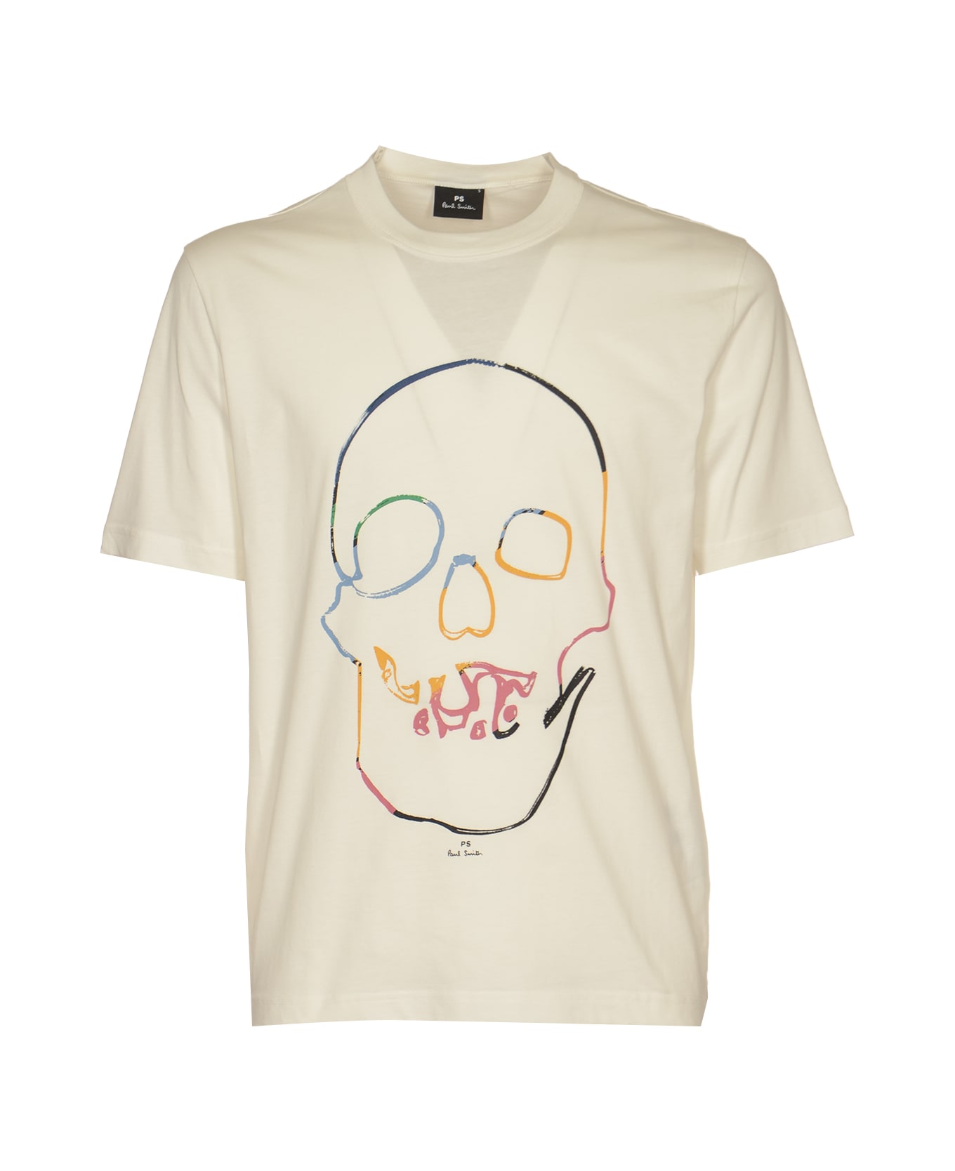 Paul Smith Linear Skull T-shirt - White