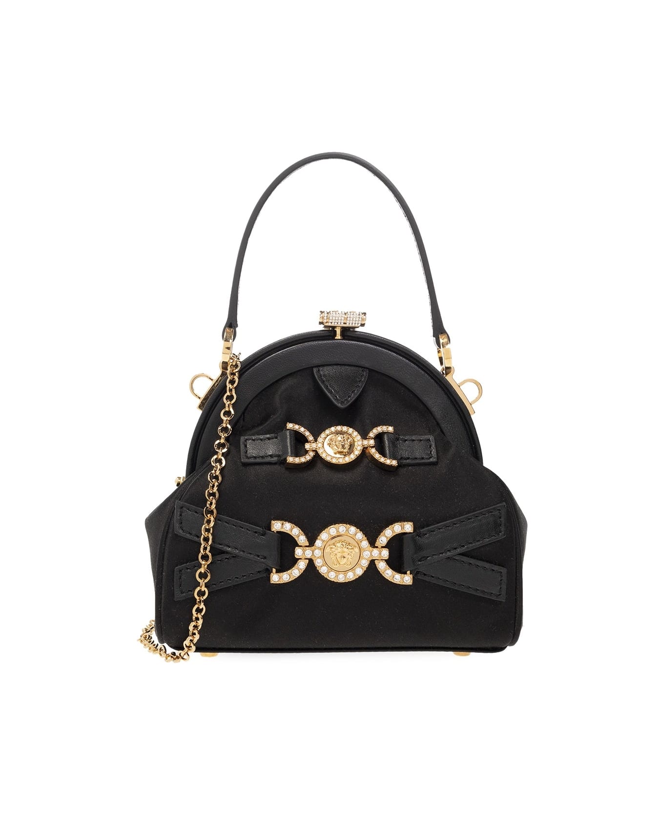 Versace Satin Mini Bag - Black