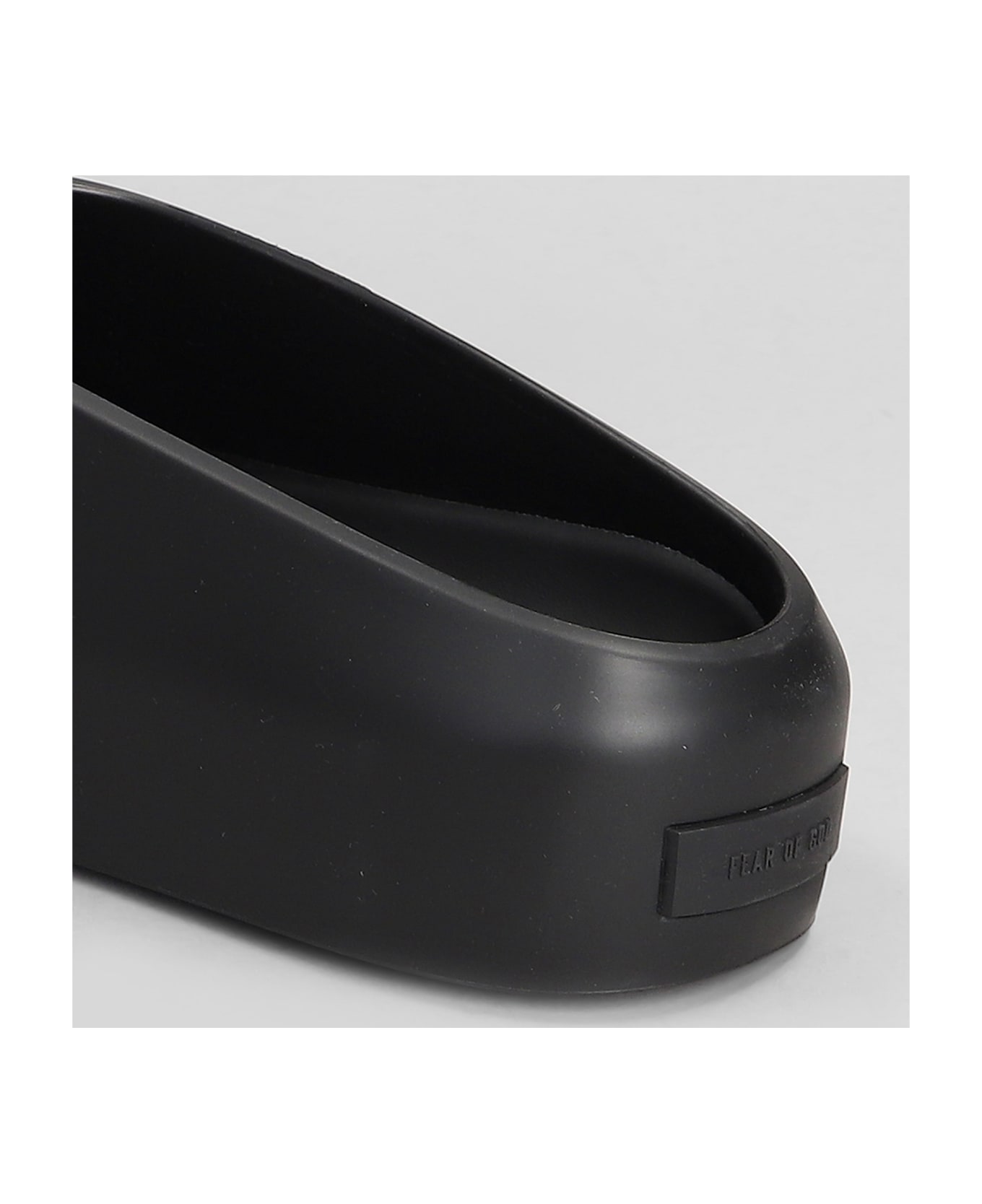 Fear of God California 2.0 Slipper-mule In Black Rubber/plasic - black