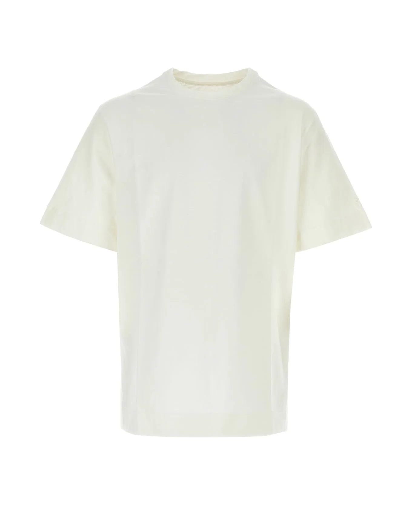 Jil Sander White Stretch Cotton Oversize T-shirt - 100