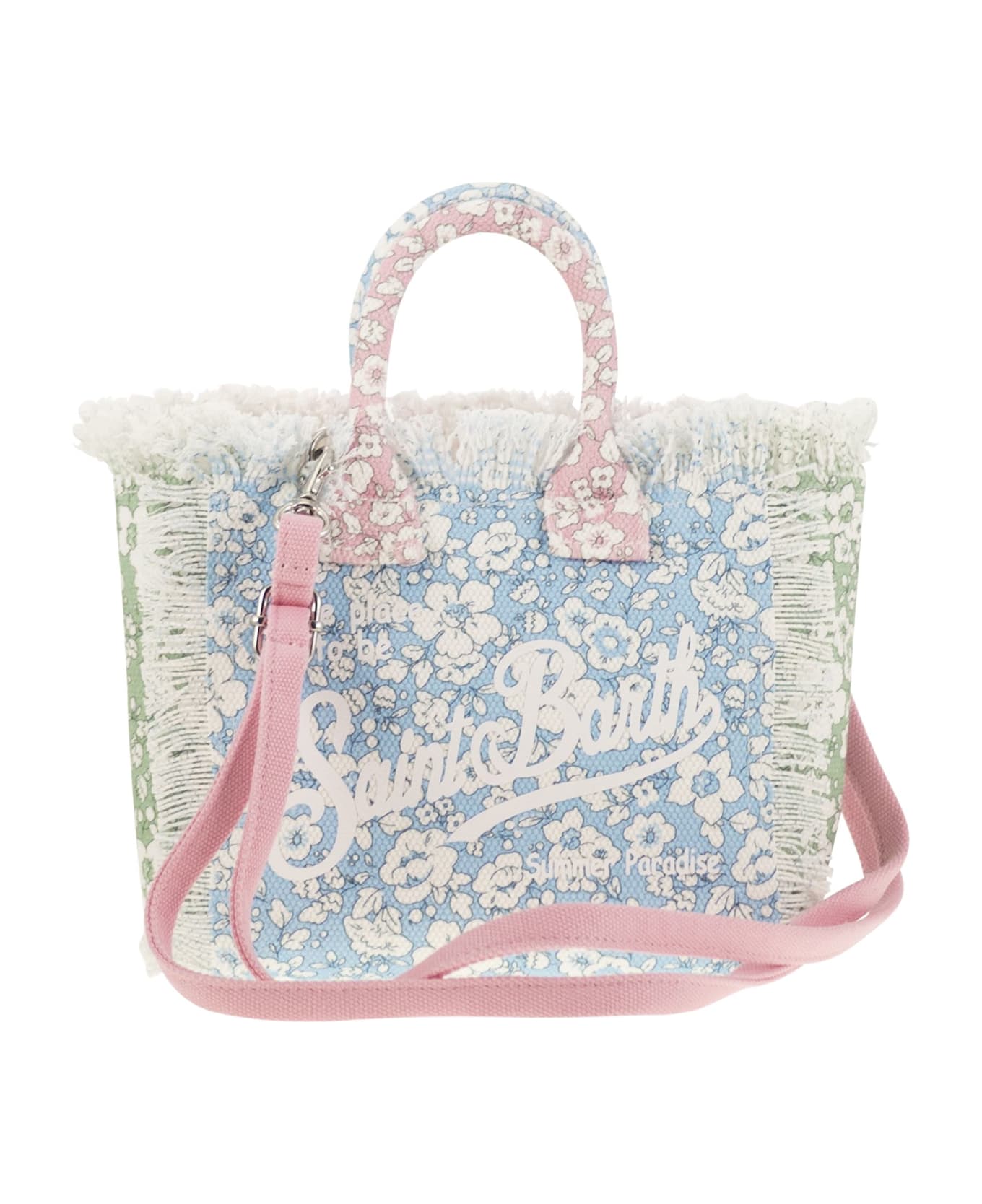 MC2 Saint Barth Mini Vanity Bag In Floral Cotton Canvas - Multicolor