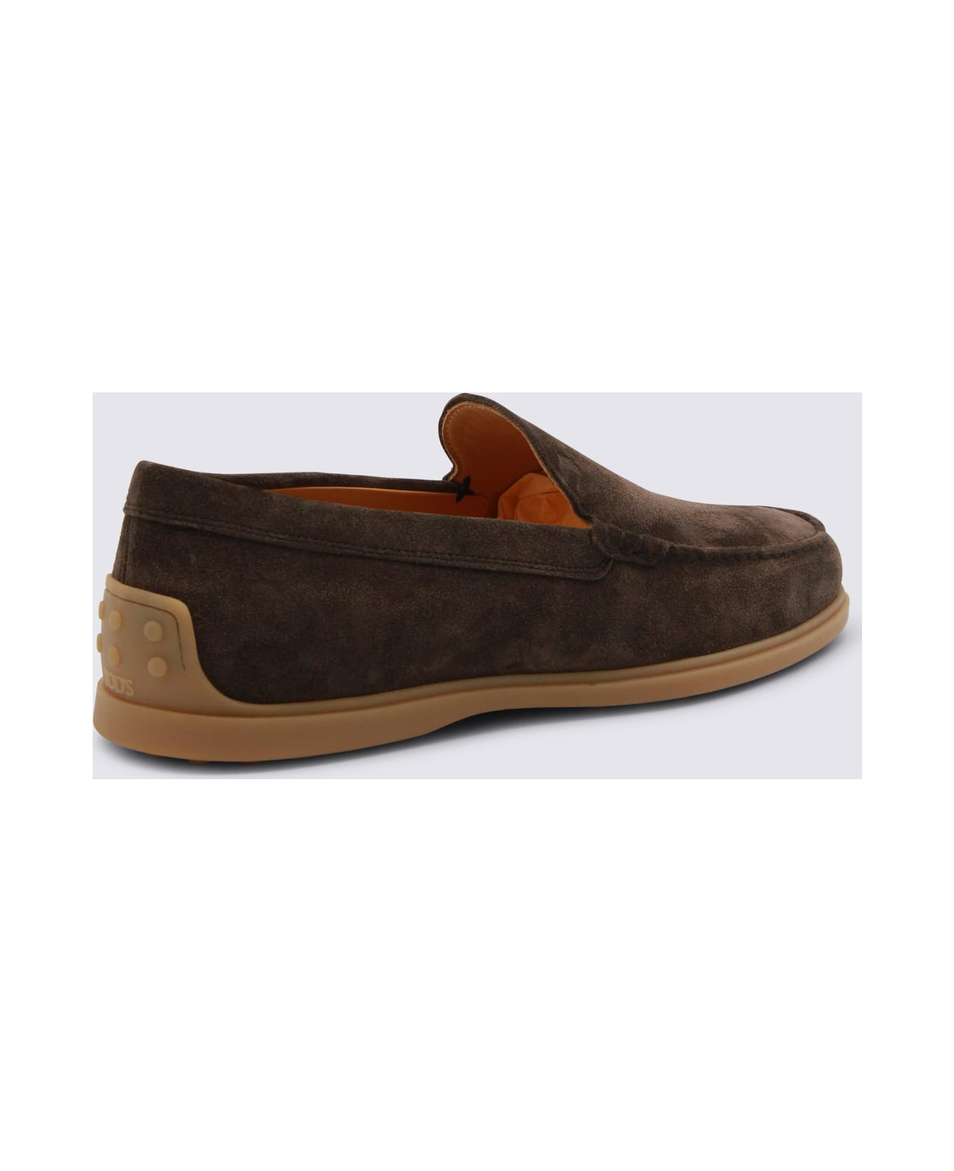 Tod's Dark Brown Leather Loafers - TESTA MORO