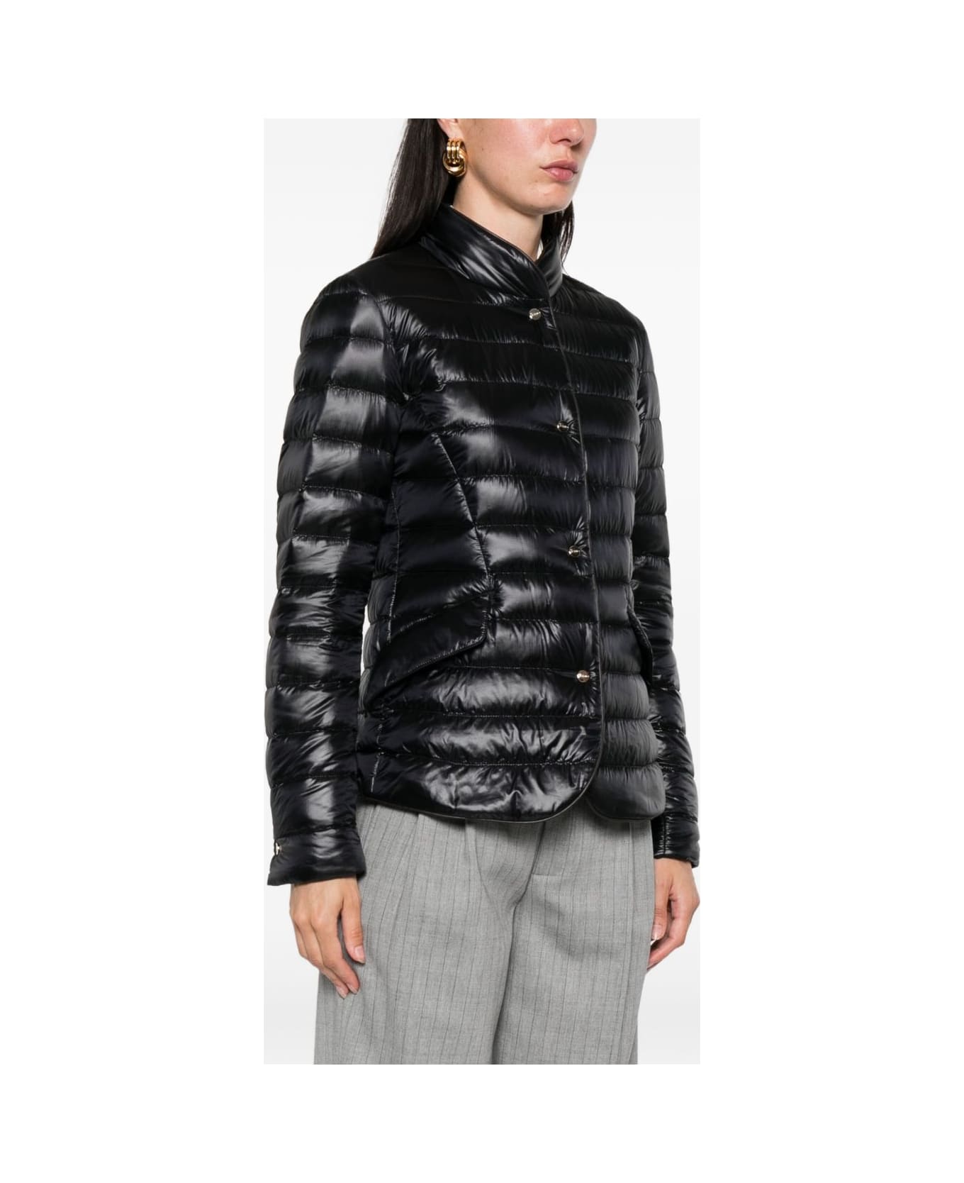 Herno Women
s Black Quilted Down Jacket - Black