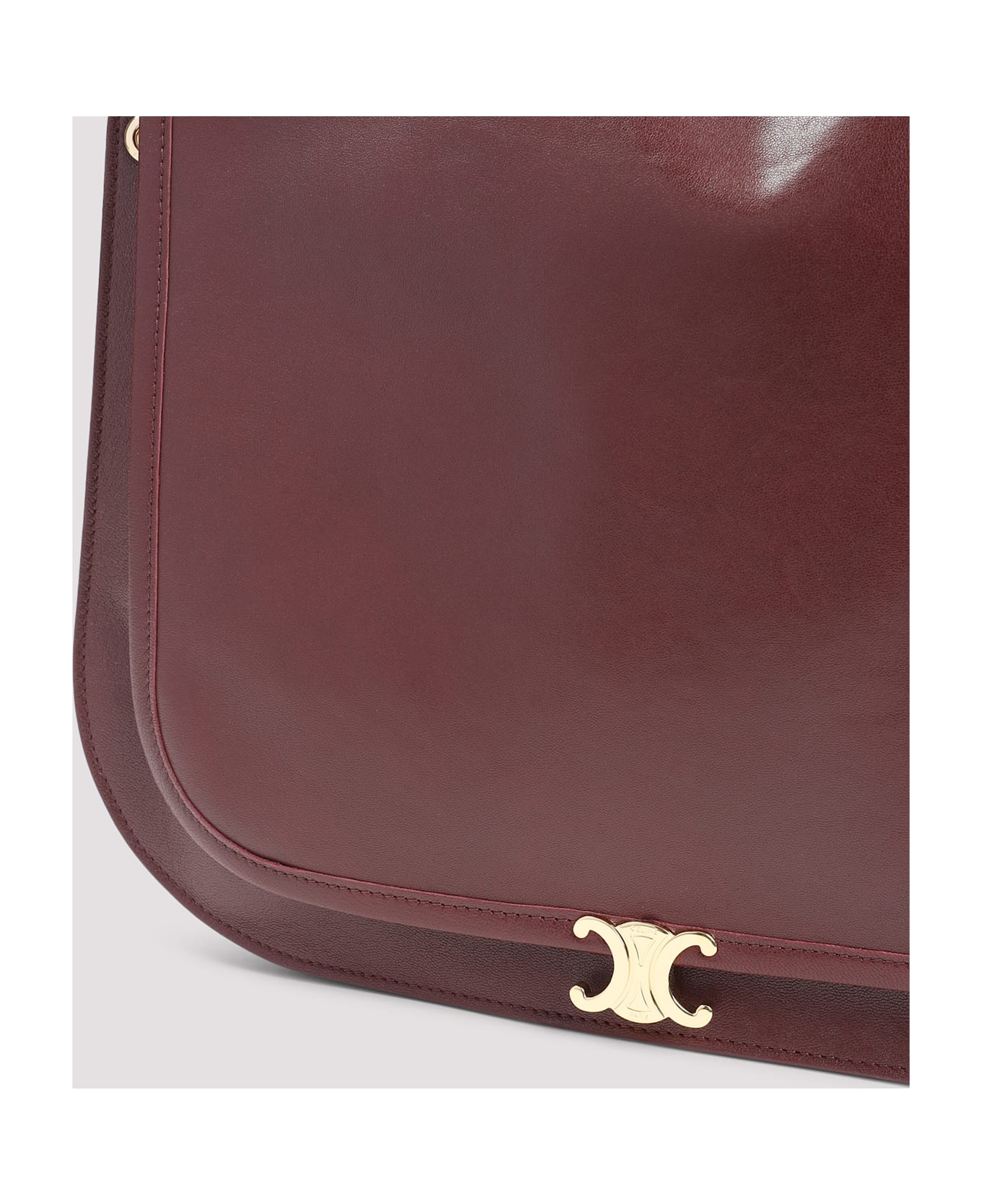 Celine Besace Soft Triomphe Handbag - Po Syrah