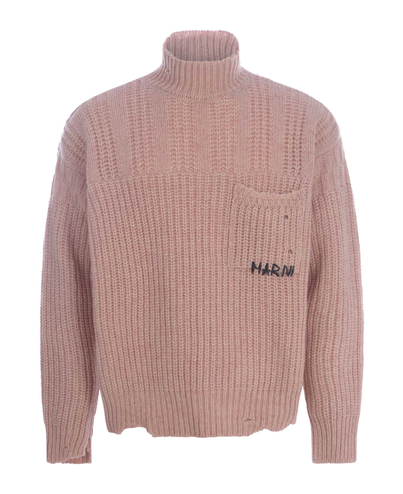 Marni Sweater Marni Made Of Virgin Wool - Rosa ニットウェア