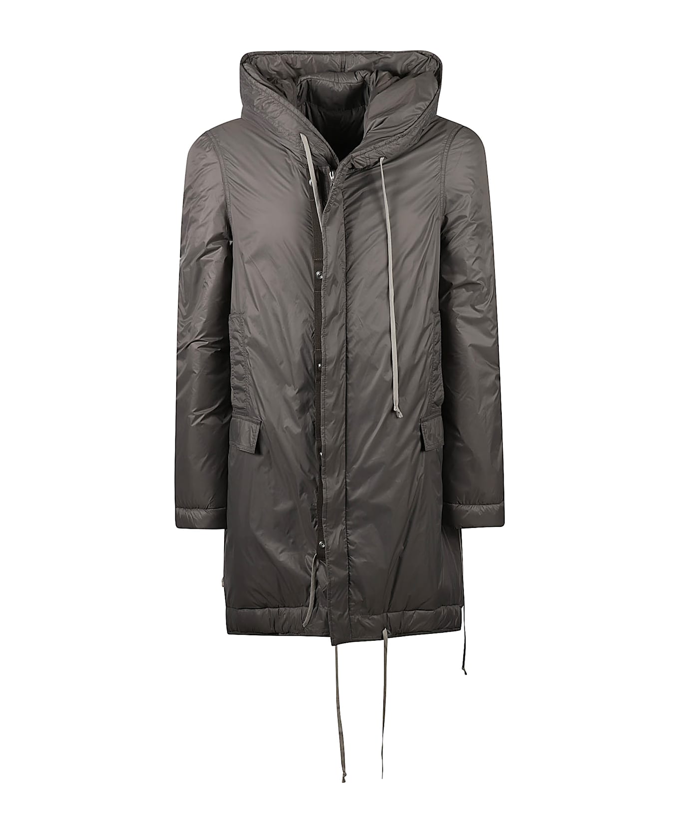 Rick Owens Hooded Buttoned Parka - powder コート