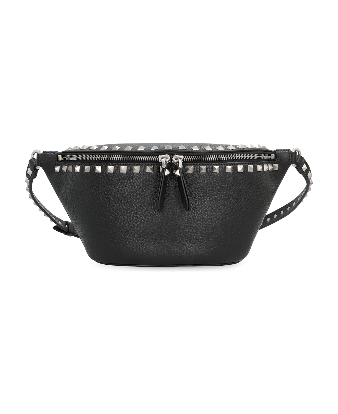 Valentino Garavani Rockstud Leather Belt Bag - black