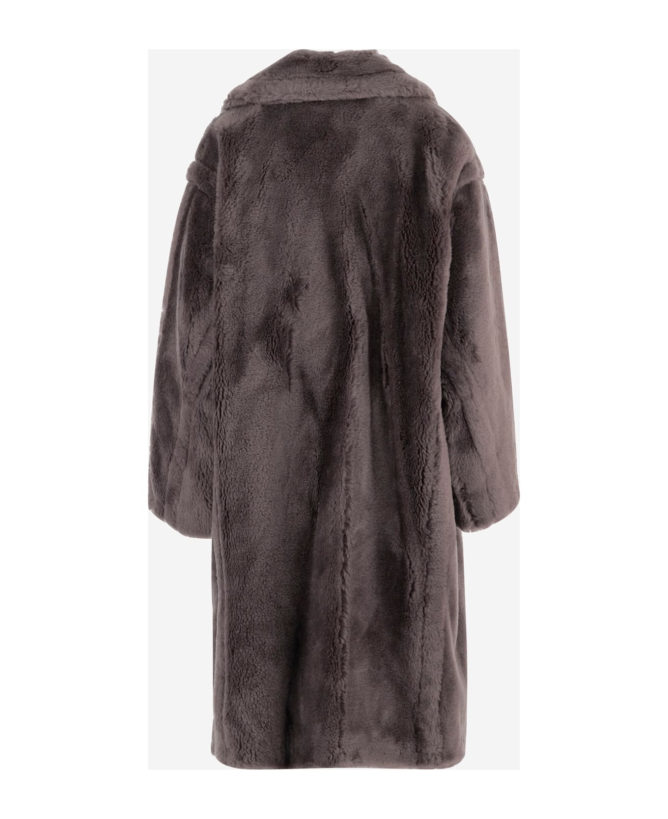 STAND STUDIO Biba Double-breasted Wool Coat - GREY
