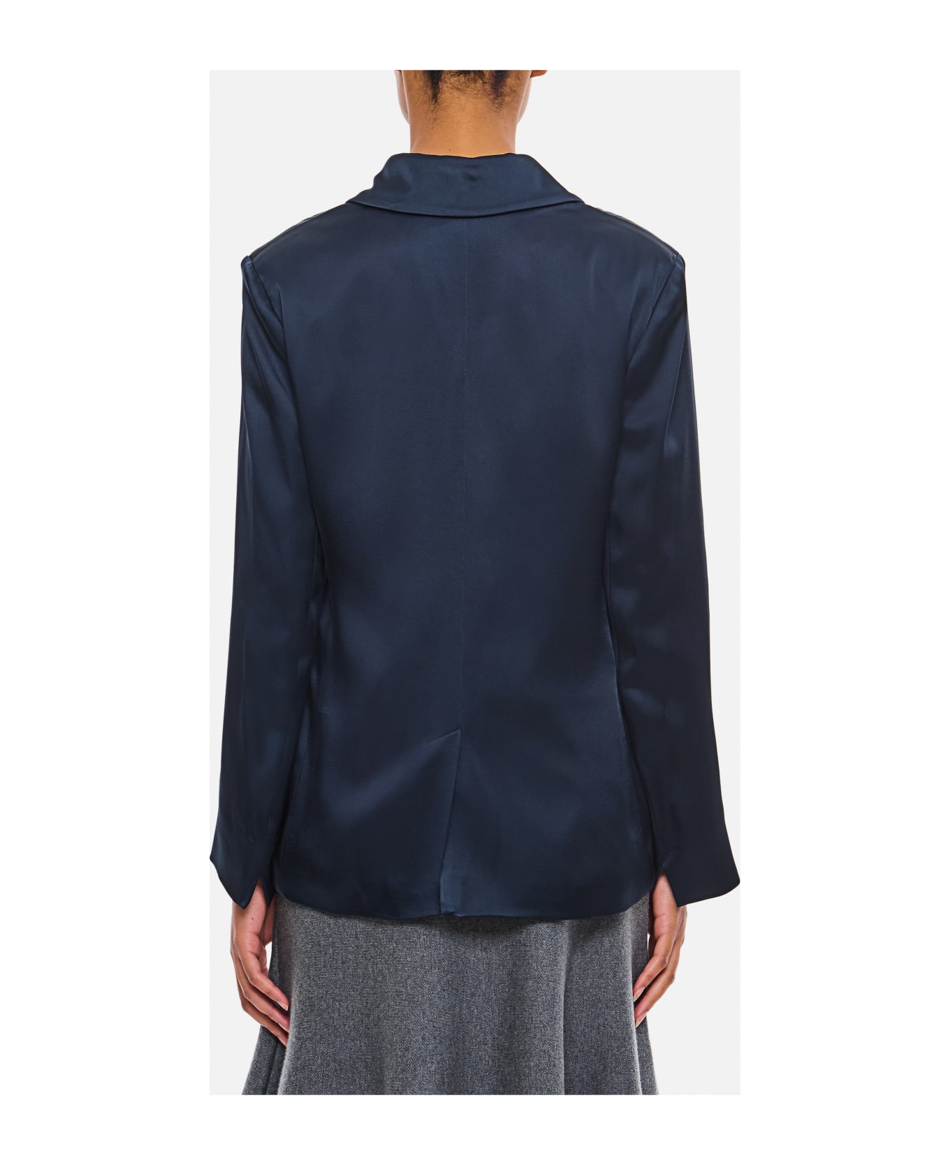 
S Max Mara Guido Satin Jacket - Blue