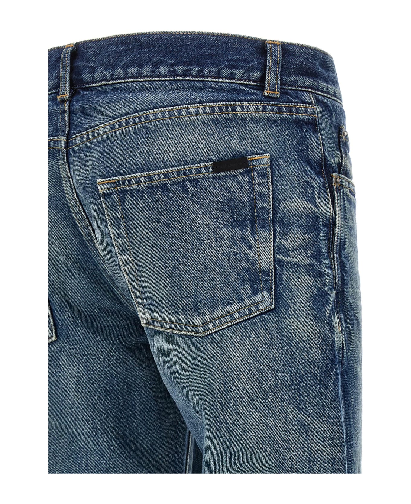 Saint Laurent Slim Fit Denim Jeans - Blue デニム