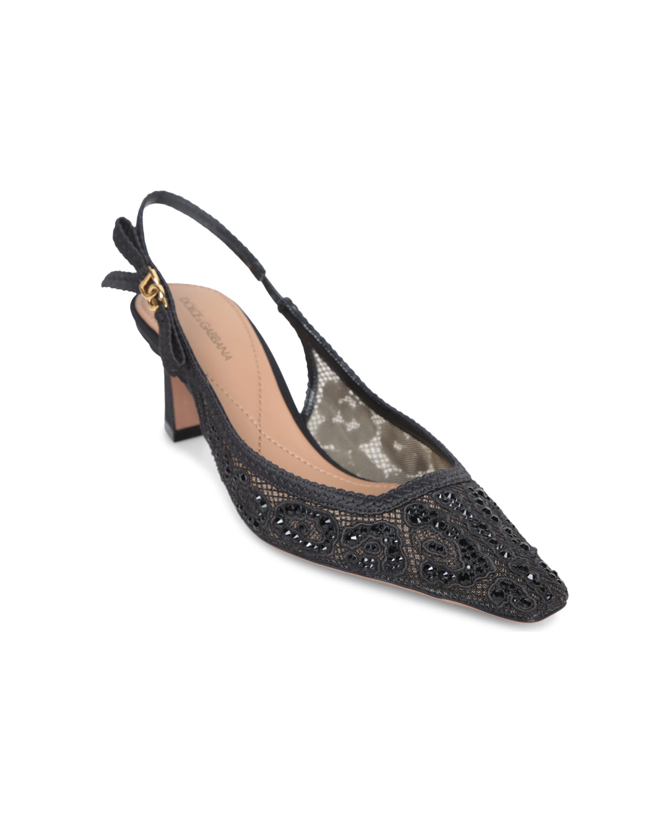 Dolce & Gabbana Black Slingback Pumps - Multi