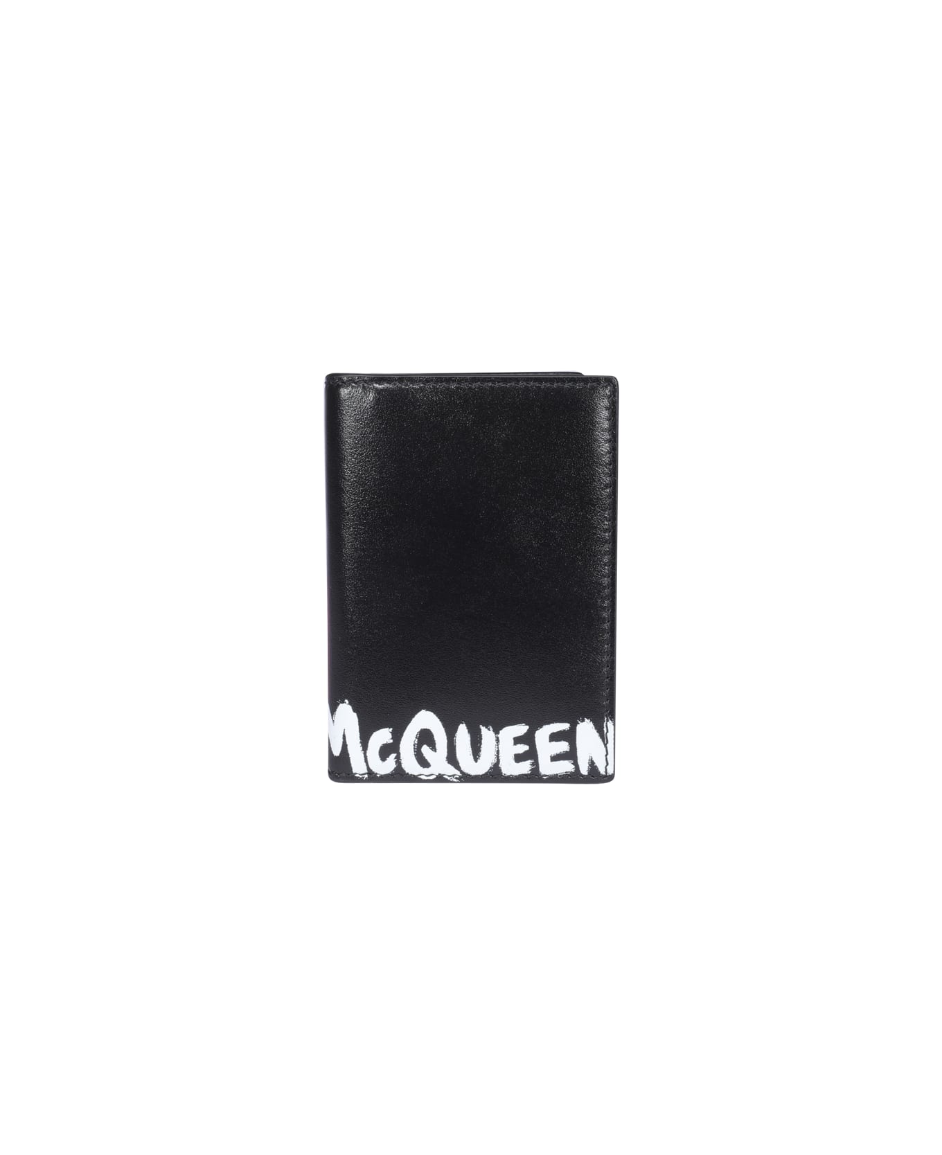 Alexander McQueen Graffiti Logo Pocket Organizer - Nero