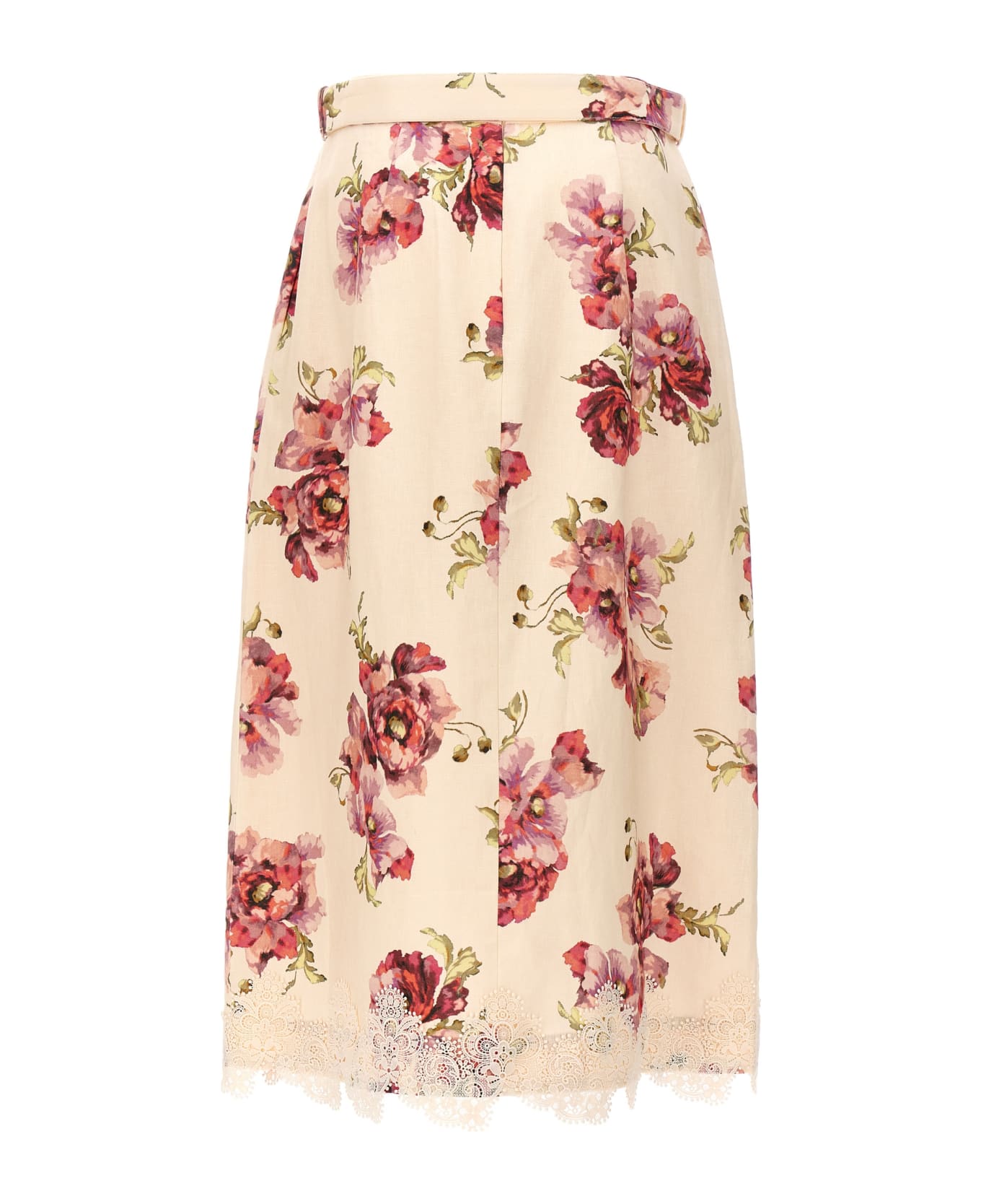 Zimmermann 'high Tide Applique' Skirt - Multicolor