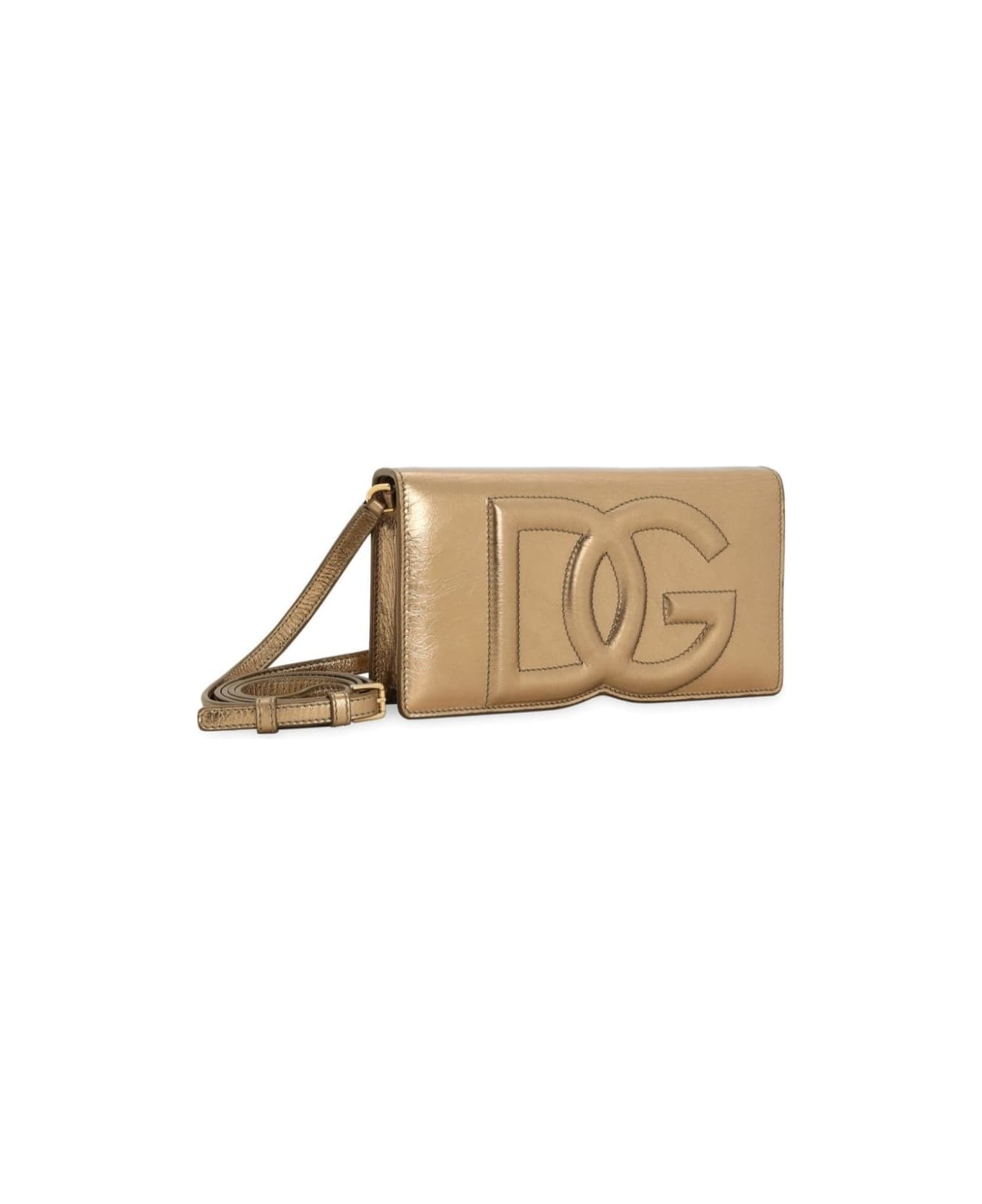 Dolce & Gabbana Phone Bag Vit.cracle'lame' - Metallic