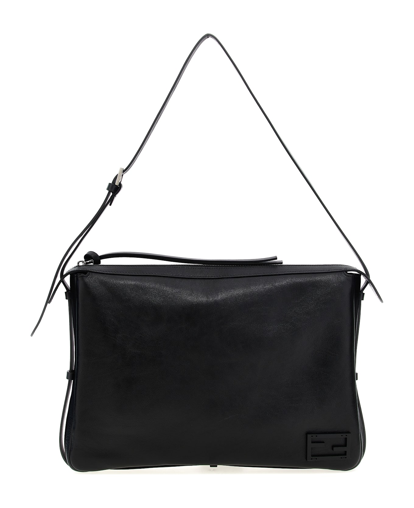 Fendi 'simply Fendi Large' Shoulder Bag - Black  