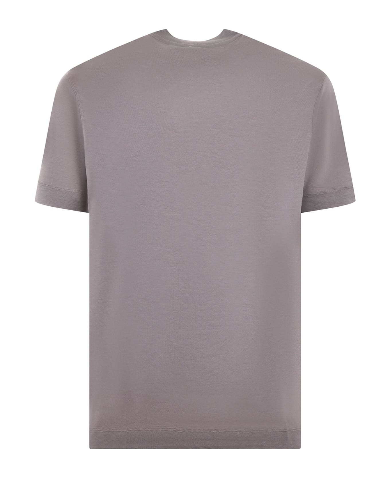 Emporio Armani T-shirt Emporio Armani In Lyocell E Cotone Disponibile Store Scafati - Tortora