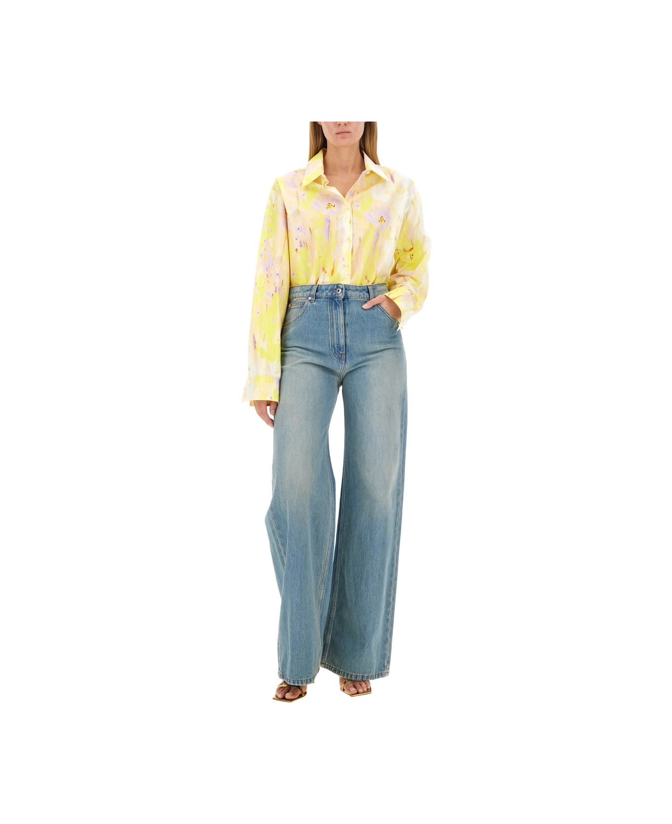 MSGM Jeans Wide Leg - DENIM