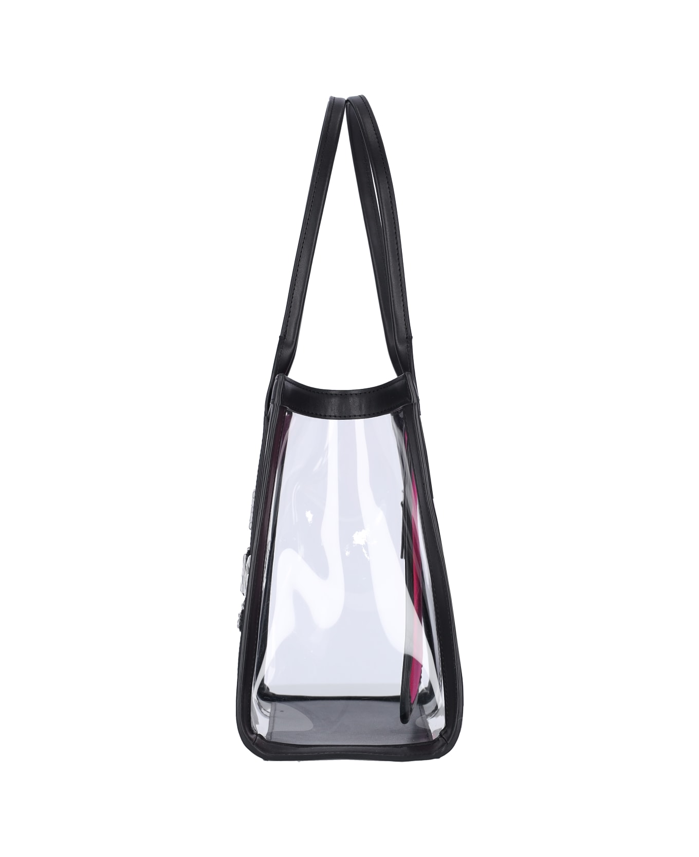 Marc Jacobs Transparent Medium Tote Bag - Black  