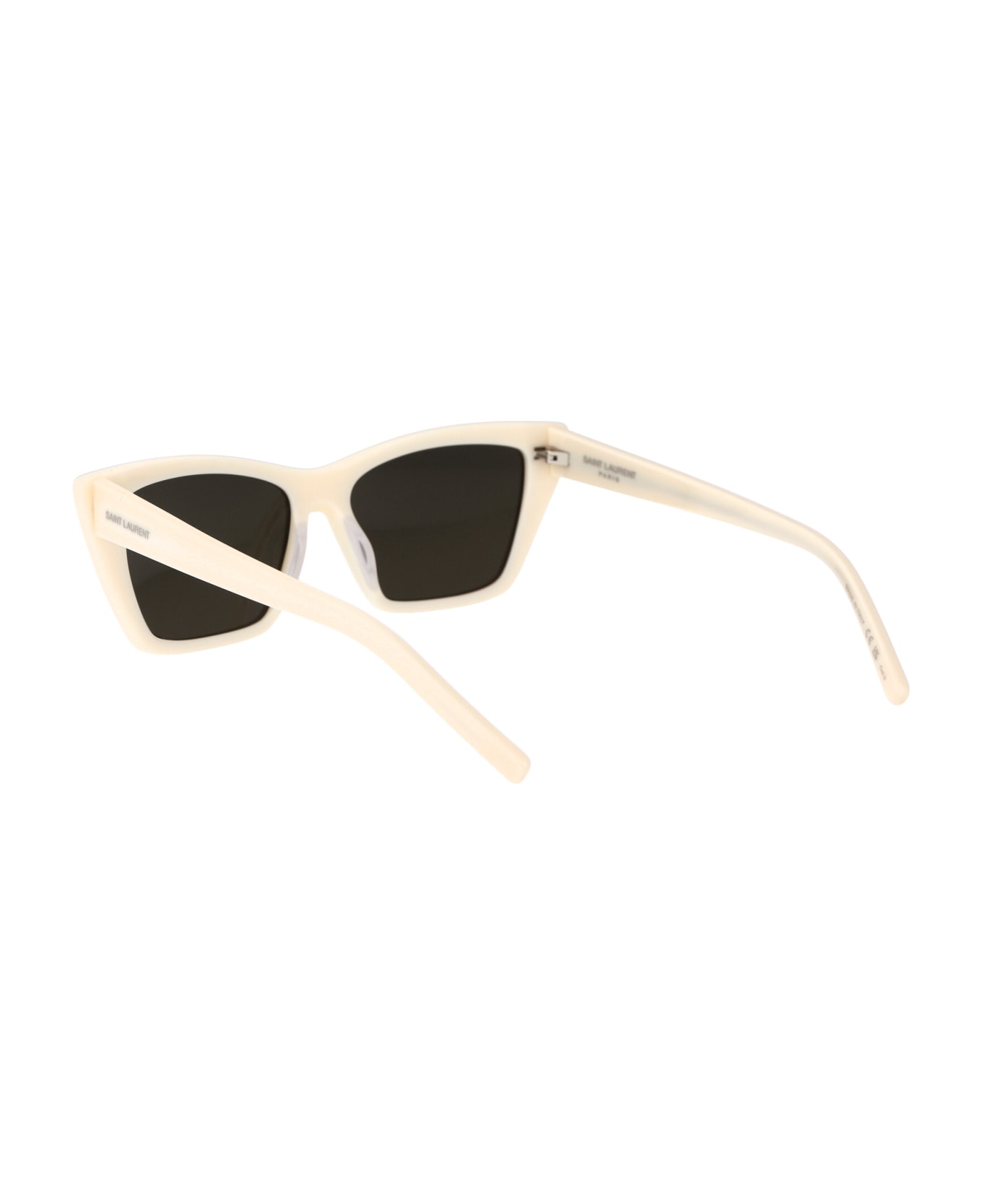 Saint Laurent Eyewear Sl 276 Mica Sunglasses - 056 IVORY IVORY GREY