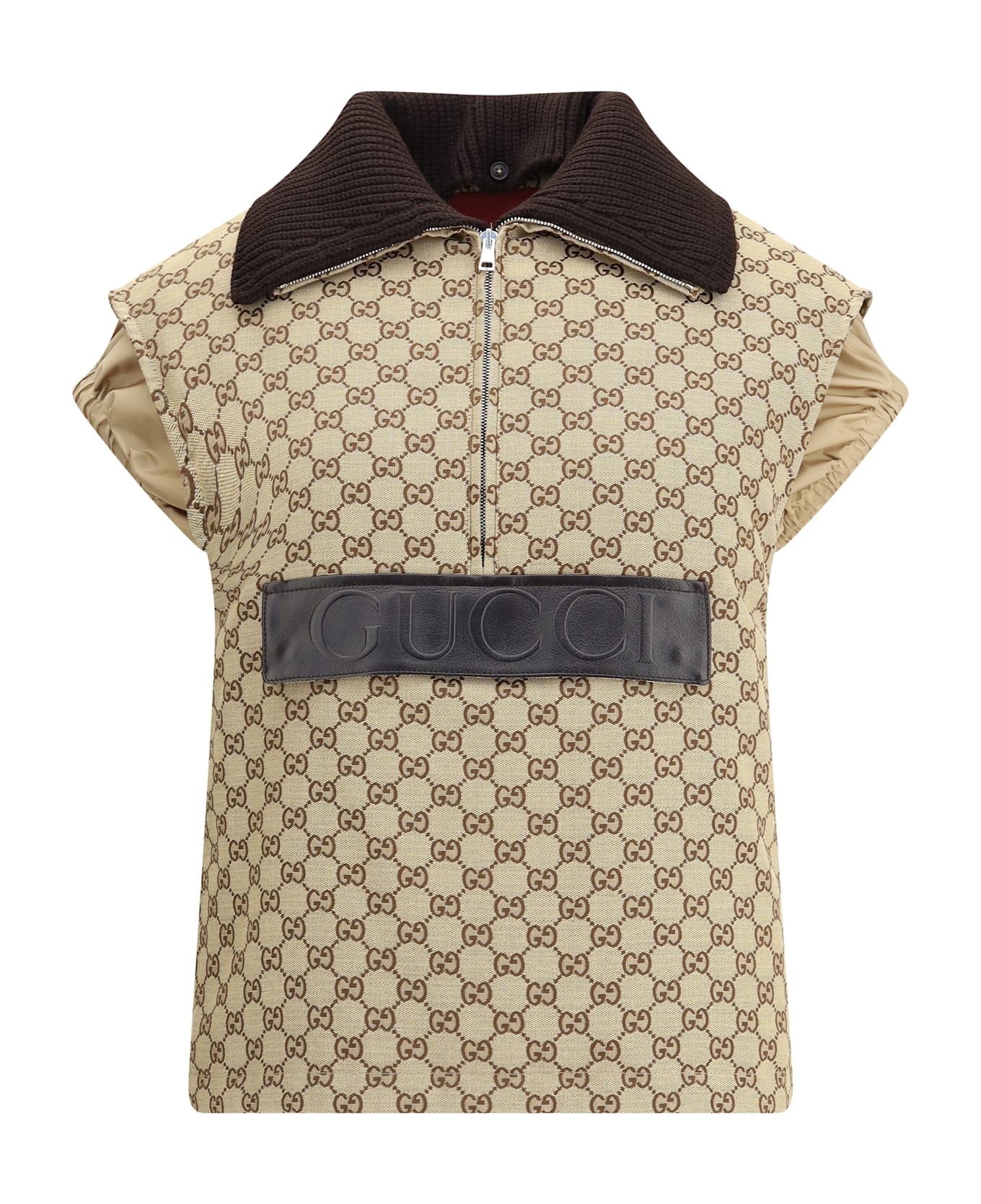 Gucci Bomber Gilet With Single Front Pocket