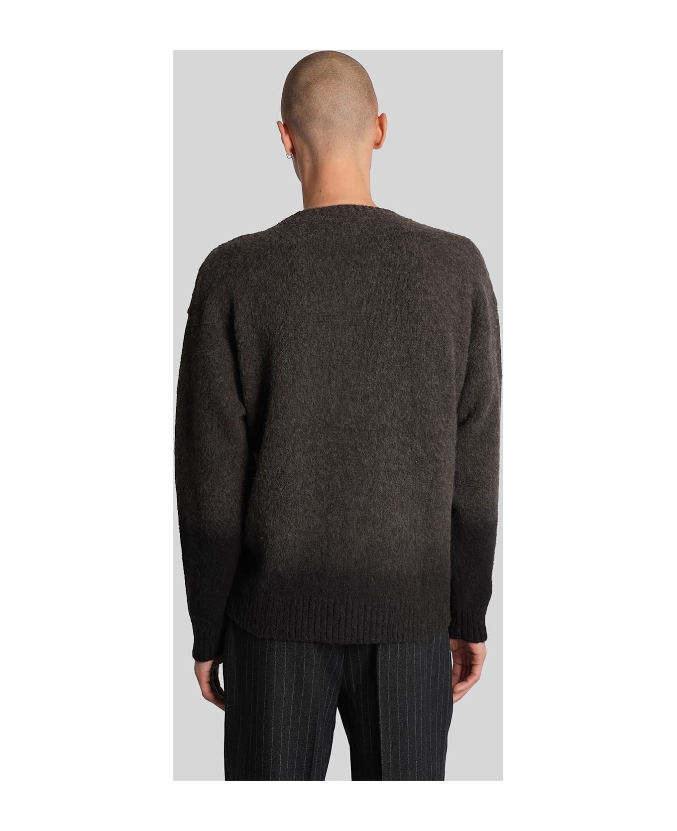 Paura Asia Knitwear In Brown Wool - brown