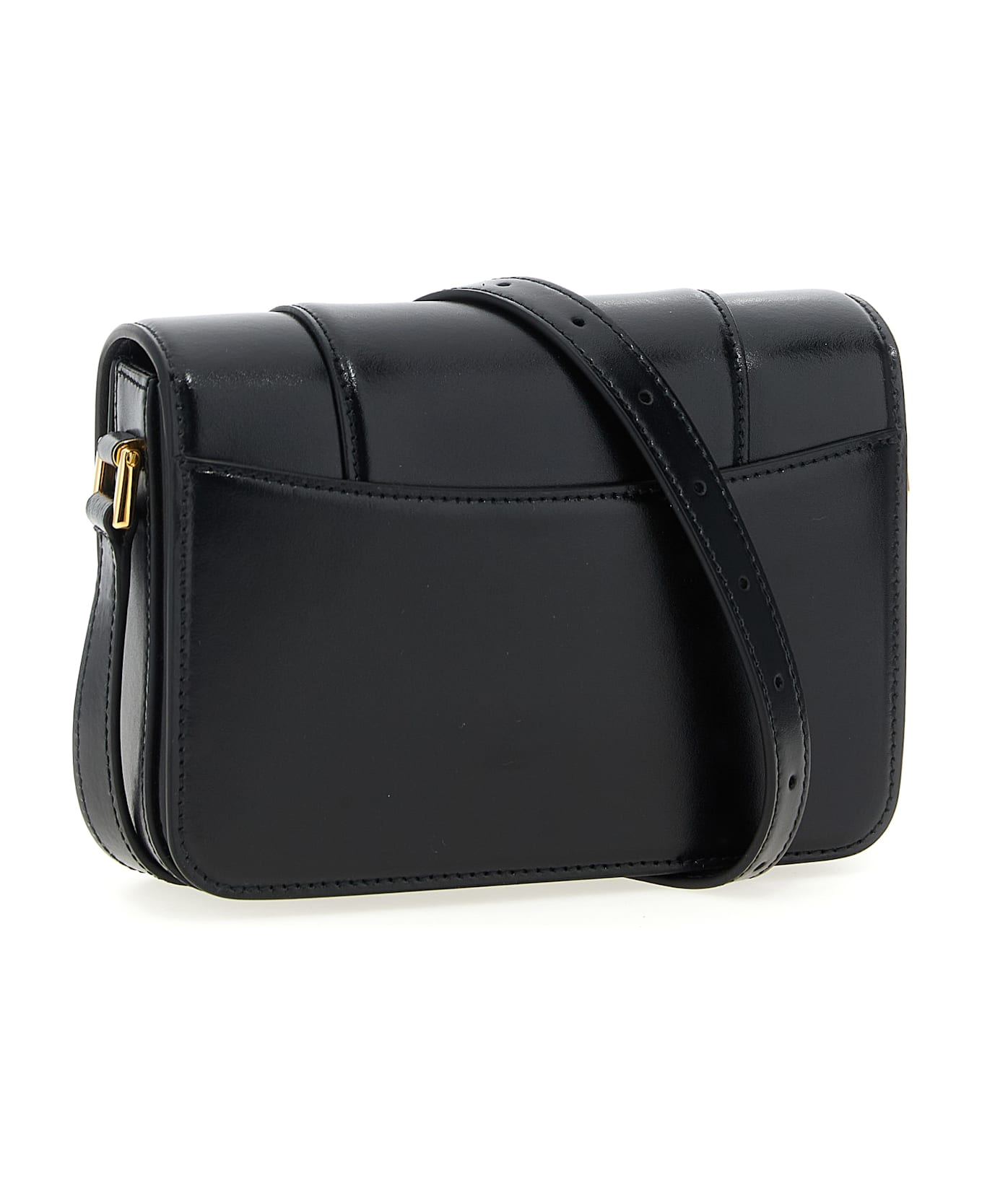 Balenciaga 
flap Hourglass
 Small Crossbody Bag - BLACK