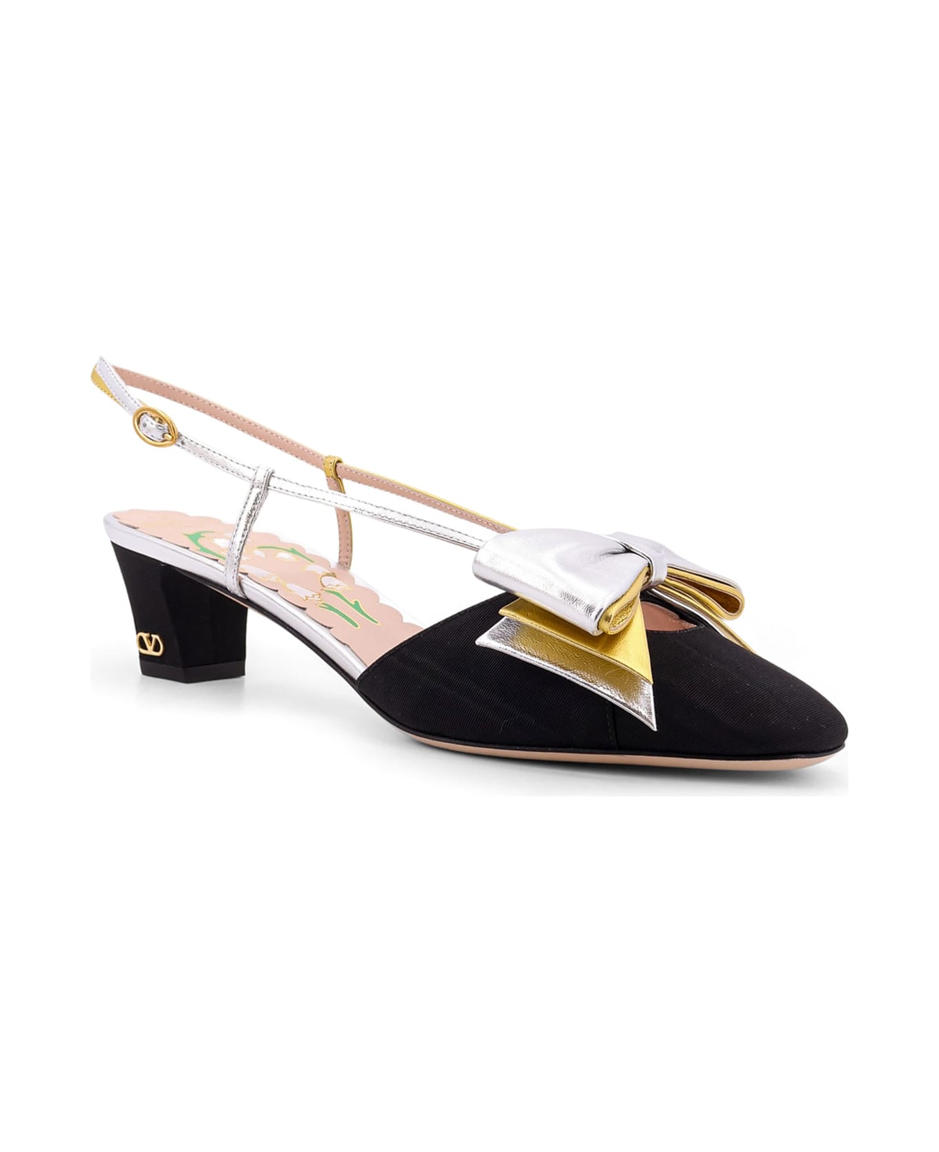 Valentino Garavani Bowow Slingback Pumps - Black