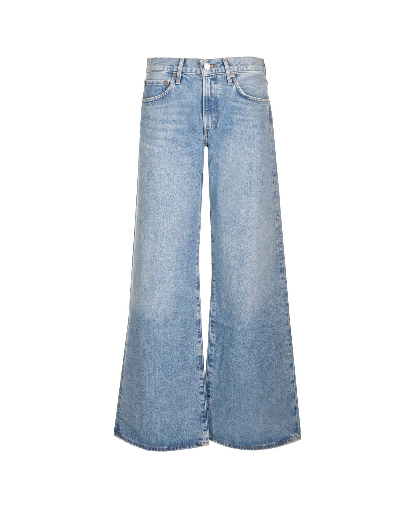 AGOLDE 
clara
 Wide Leg Jeans - BLUE