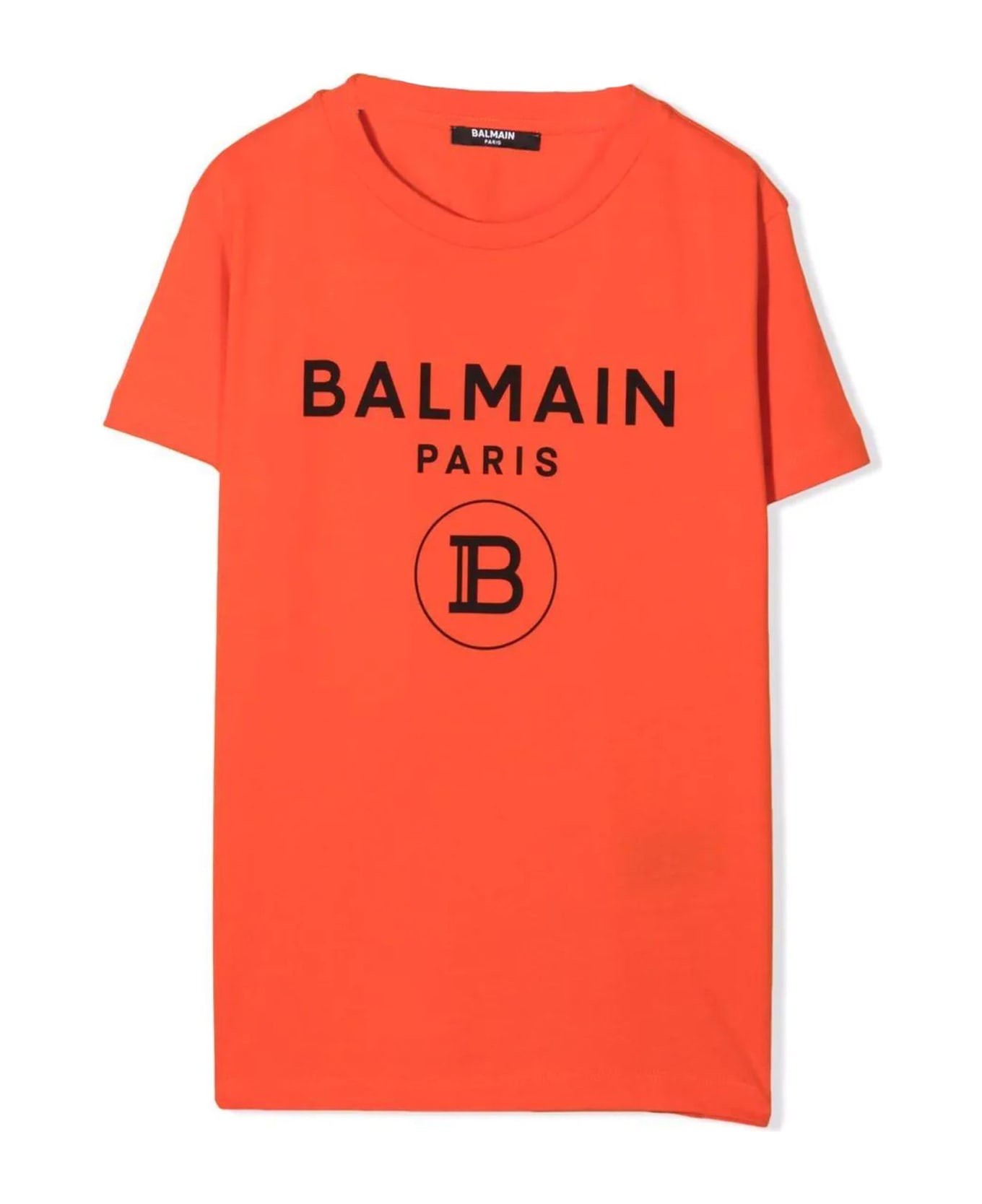 Balmain Orange Cotton T-shirt - Arancio