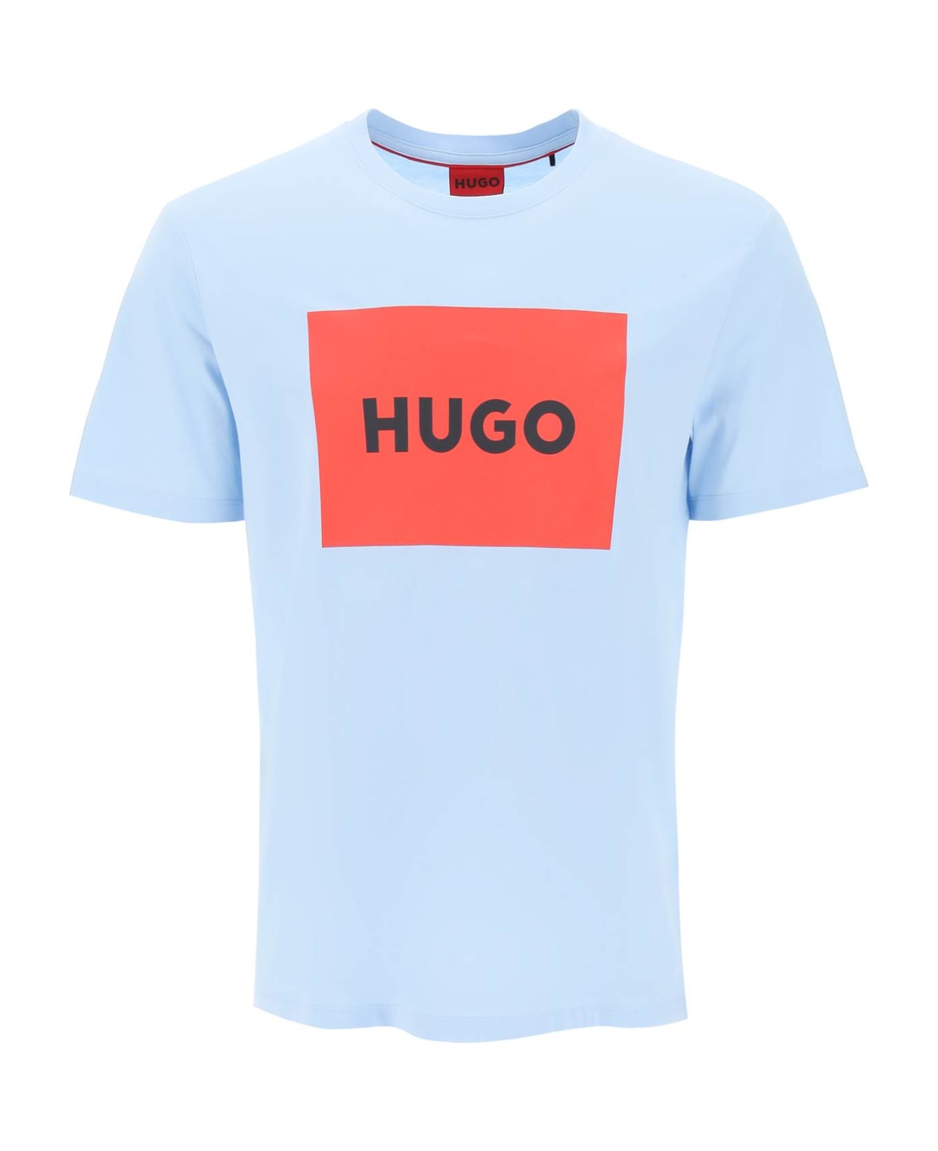 Hugo Boss Dulive T-shirt With Logo Box - LIGHT PASTEL BLUE (Light blue)
