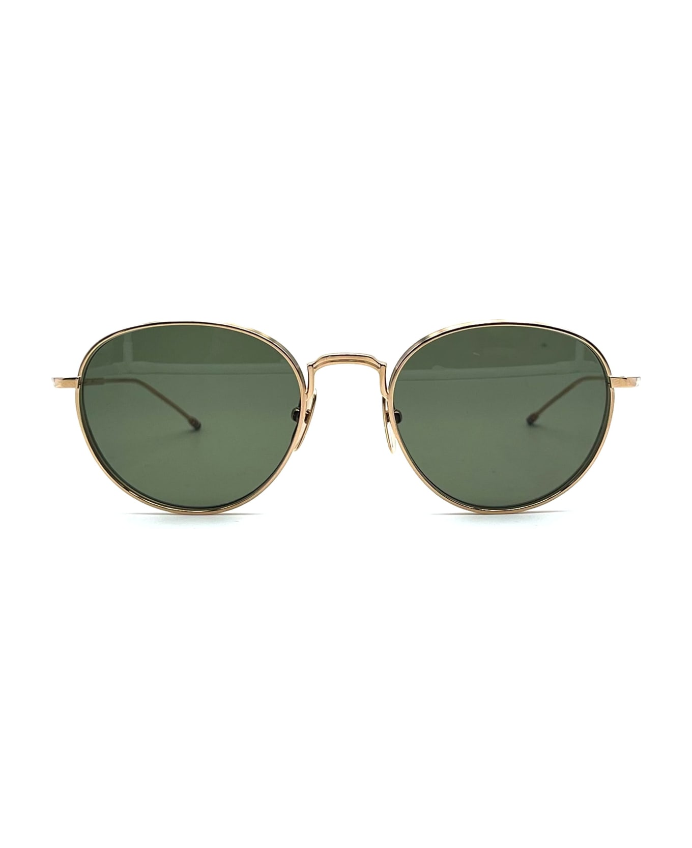 Thom Browne Round - Gold Sunglasses - Silver サングラス