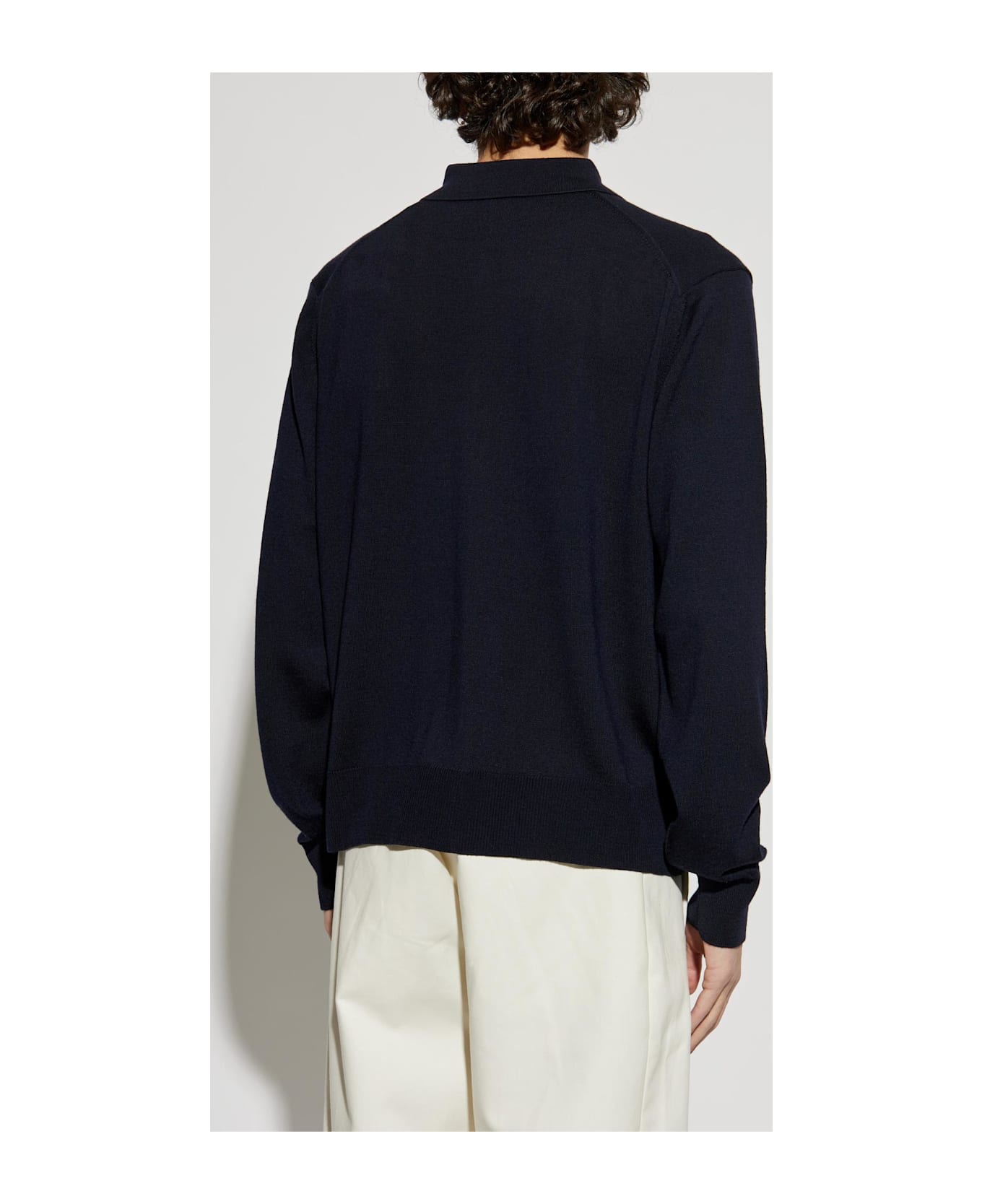 Ami Alexandre Mattiussi Cardigan With Logo - BLUE