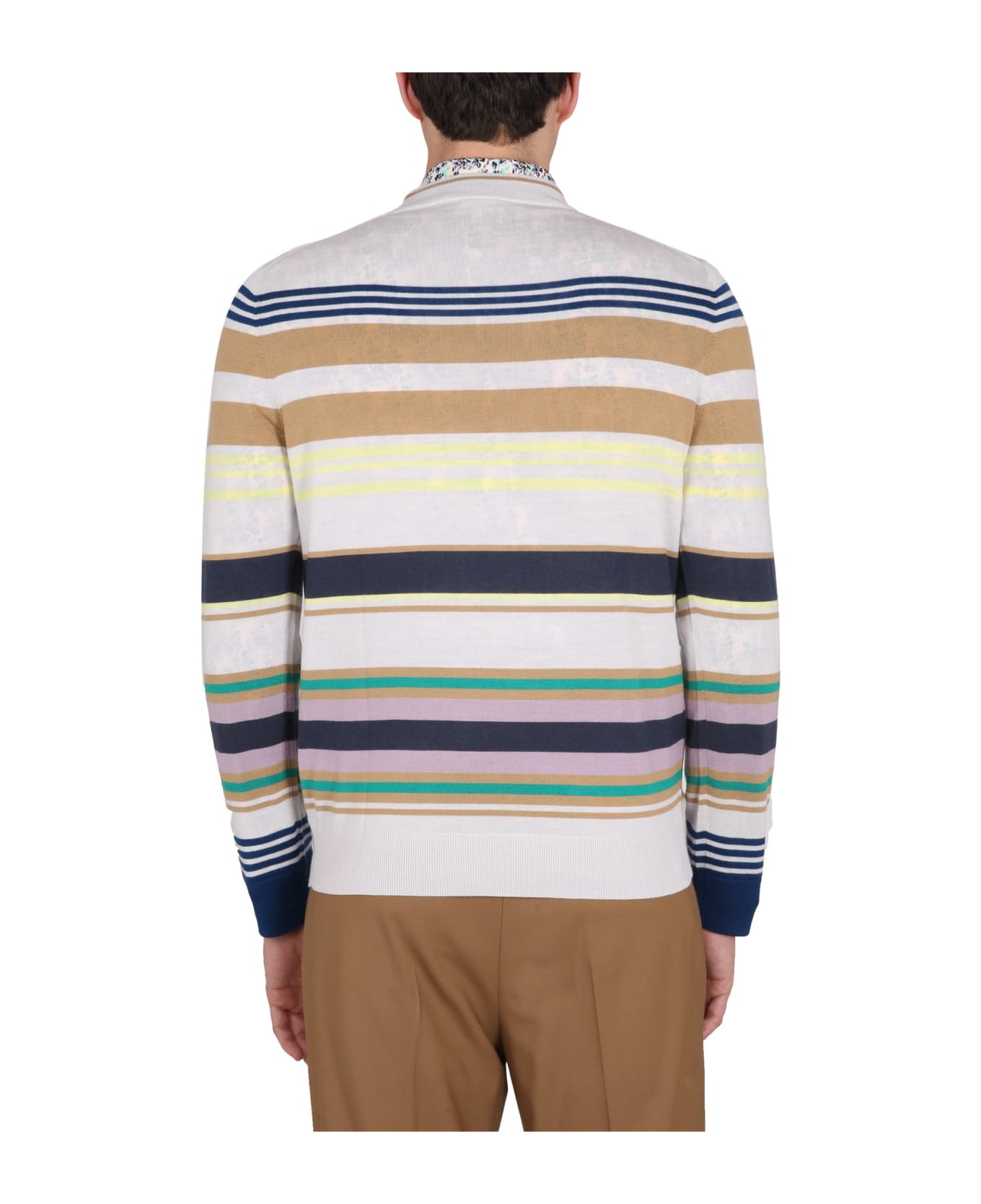 Paul Smith Jersey With Stripe Pattern - MULTICOLOR